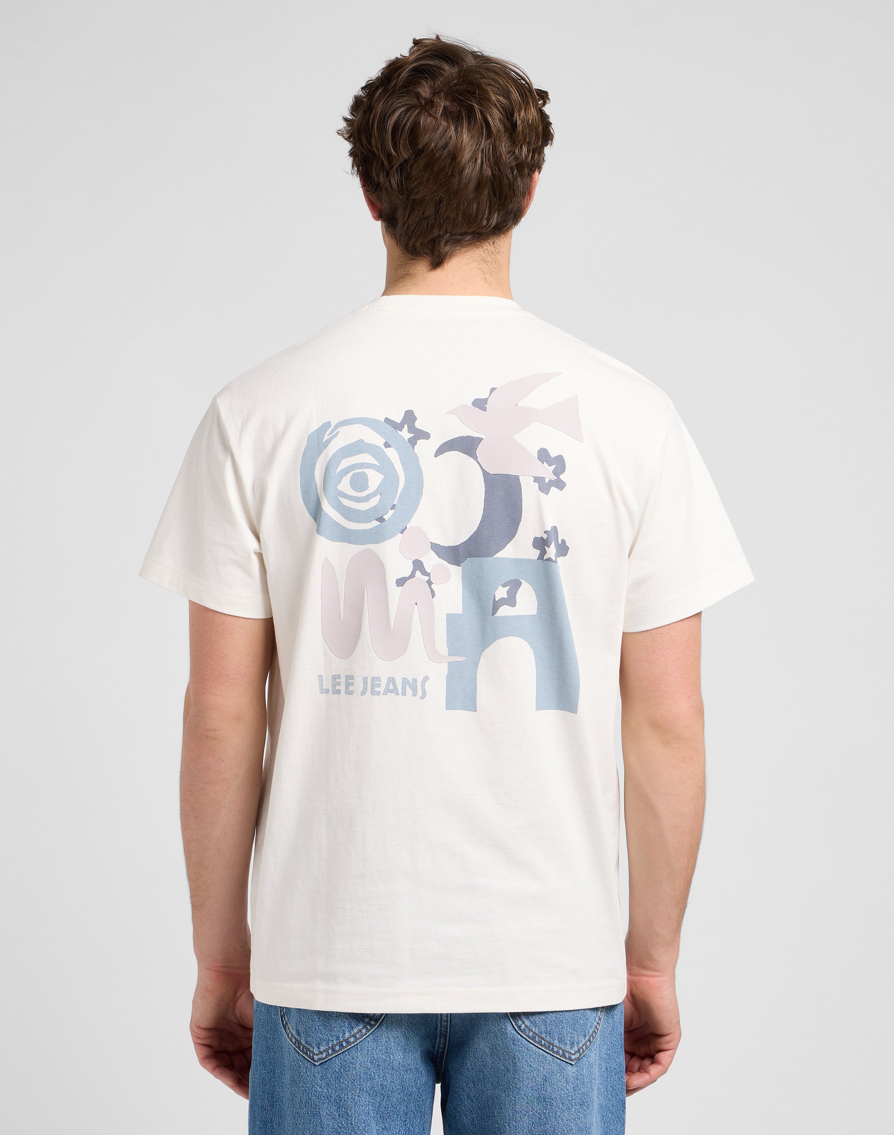 Tee-shirt Ss Relaxed Graphic en écru T-shirts Lee