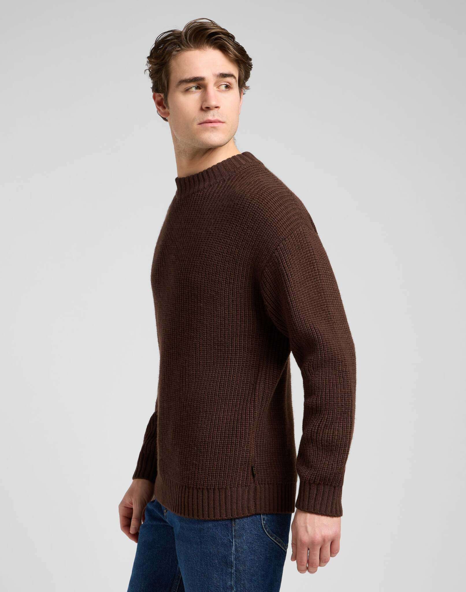 Chunky Crew Neck en arabica Pull Lee