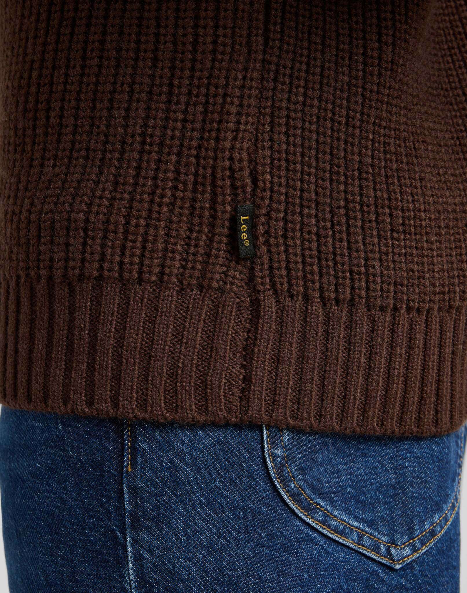 Chunky Crew Neck en arabica Pull Lee