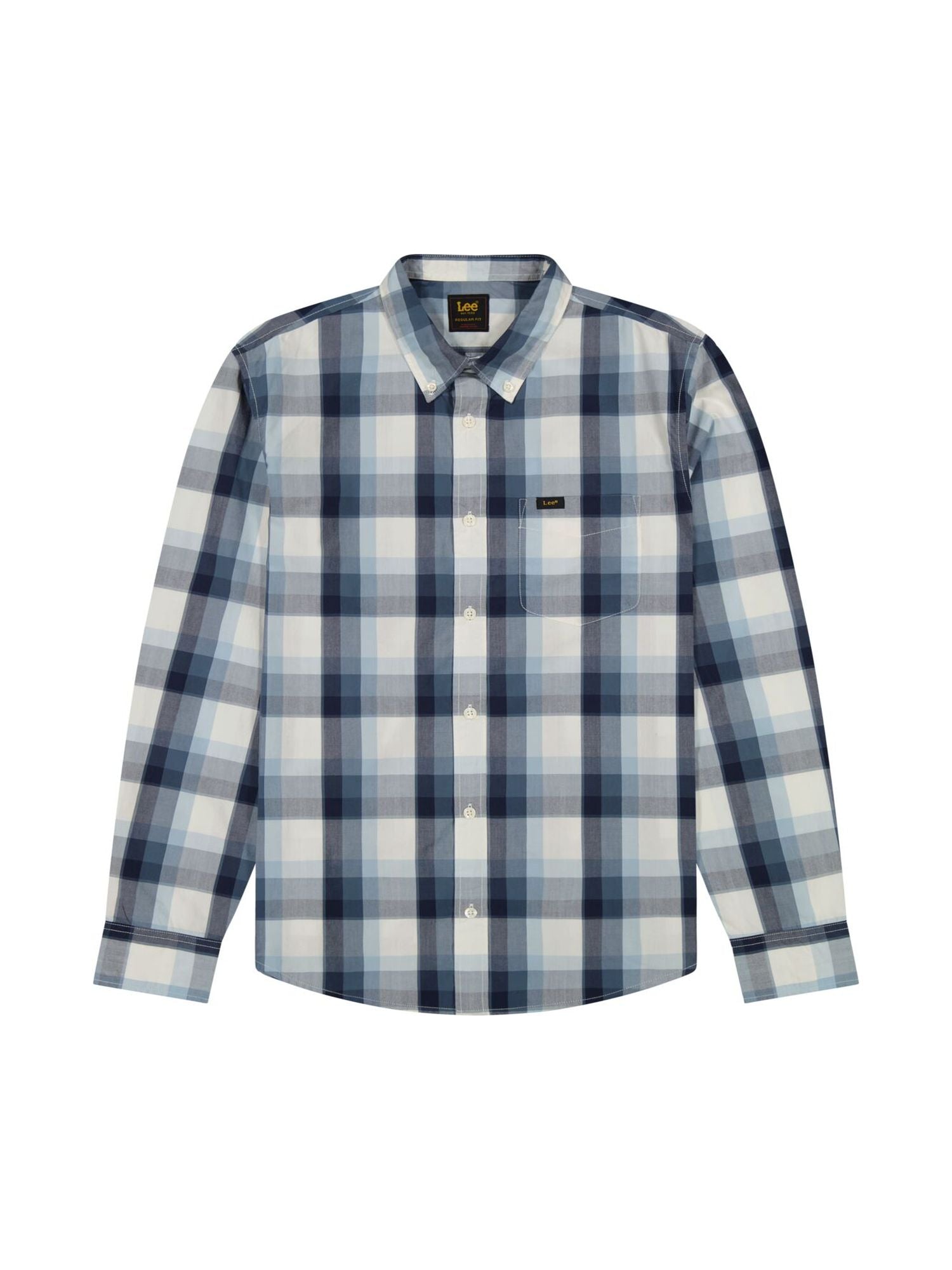 Lee Button Down en bleu vintage Ombre