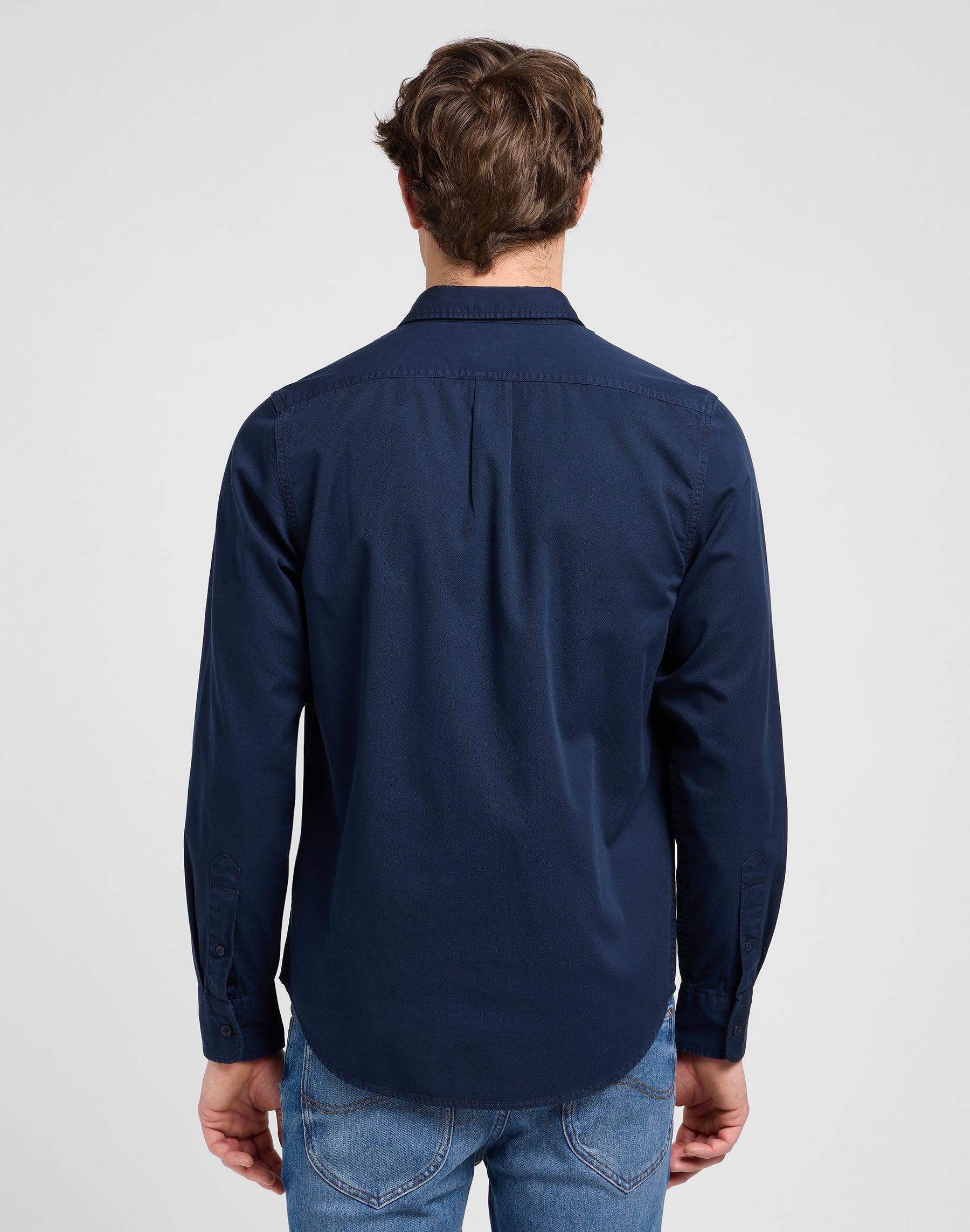 Patch Shirt in Rivet Navy Chemises Lee