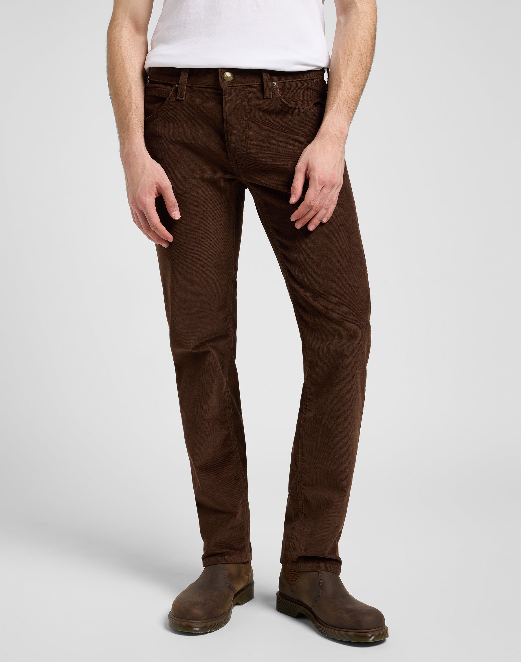 Daren Zip Fly in Arabica Pantalon Lee