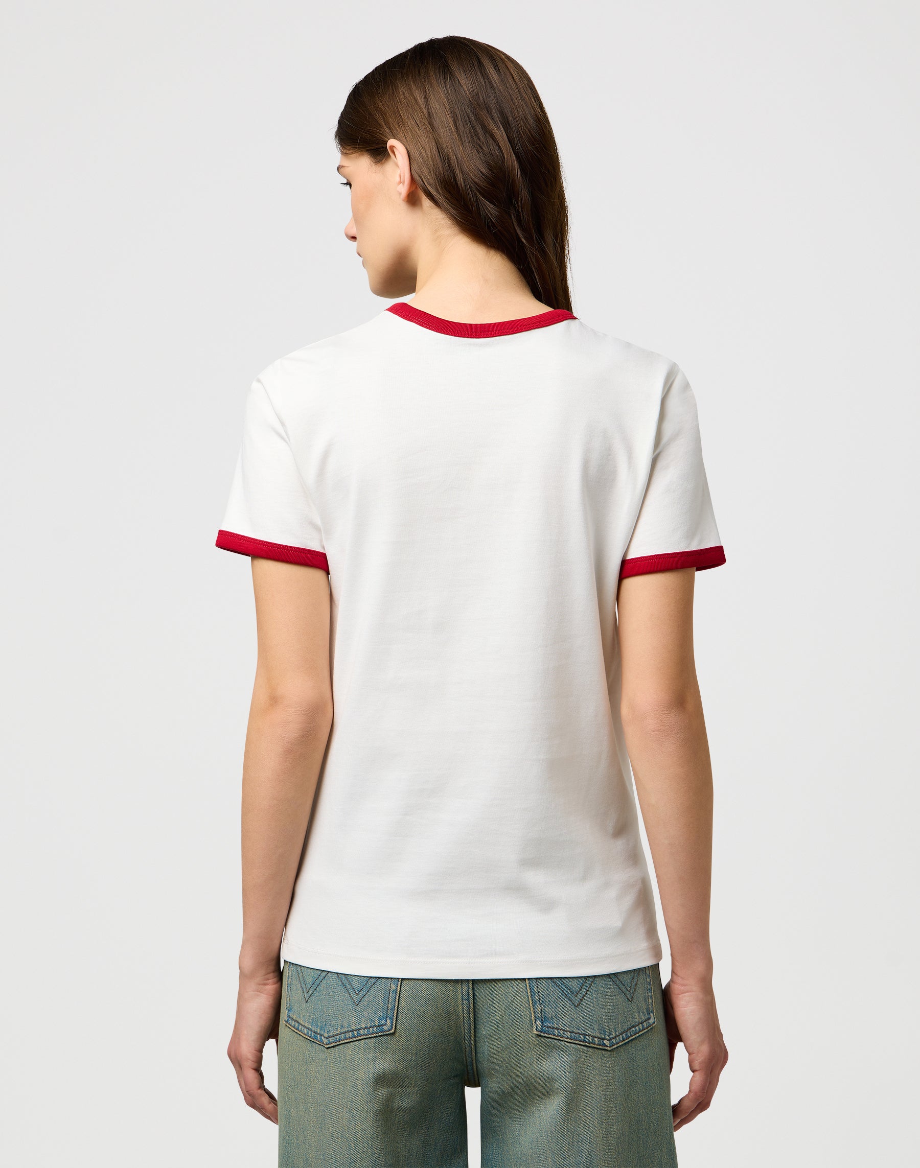 Ringer Tee in Worn White T-shirts Wrangler