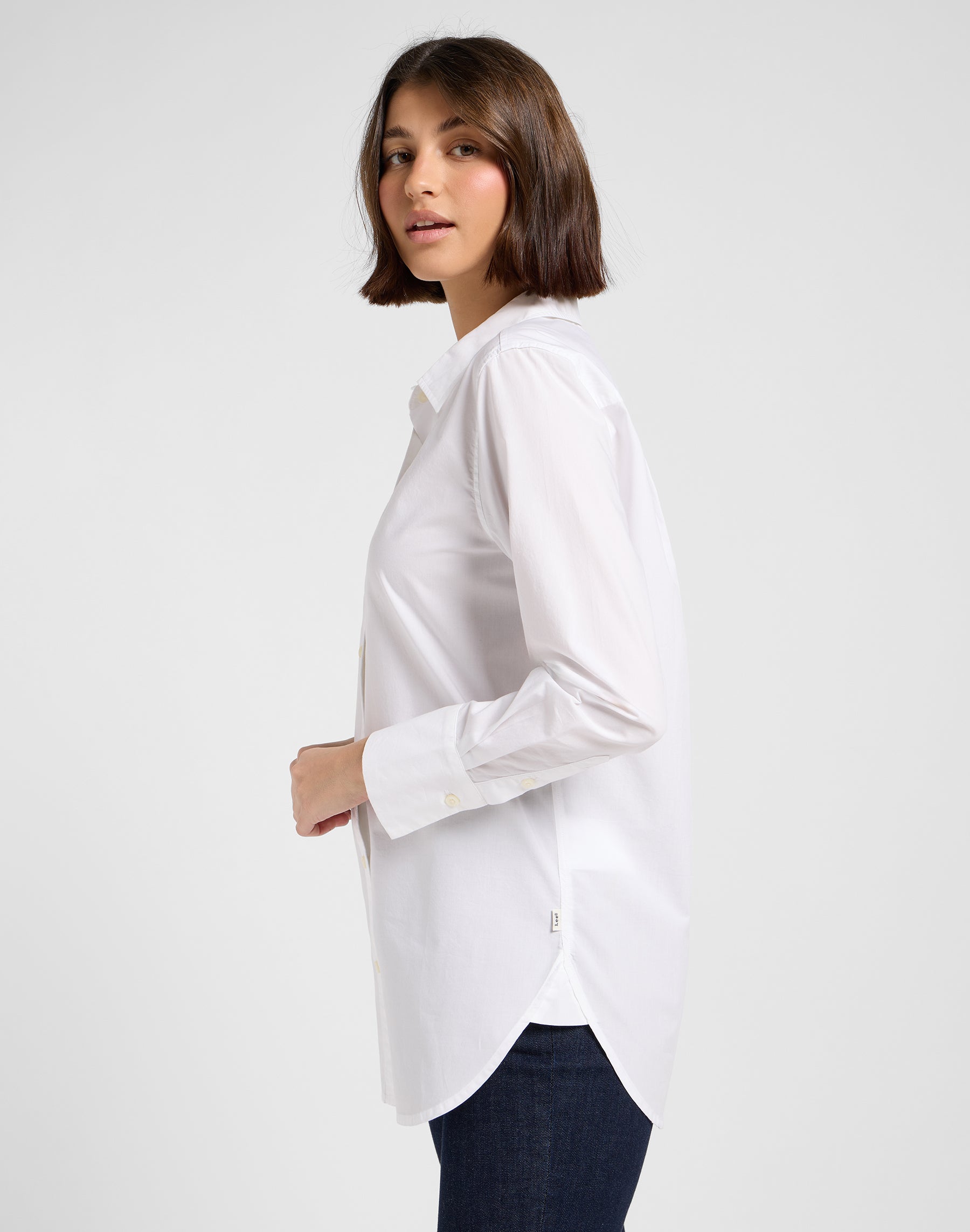 Classic Shirt in Bright White Chemises Lee