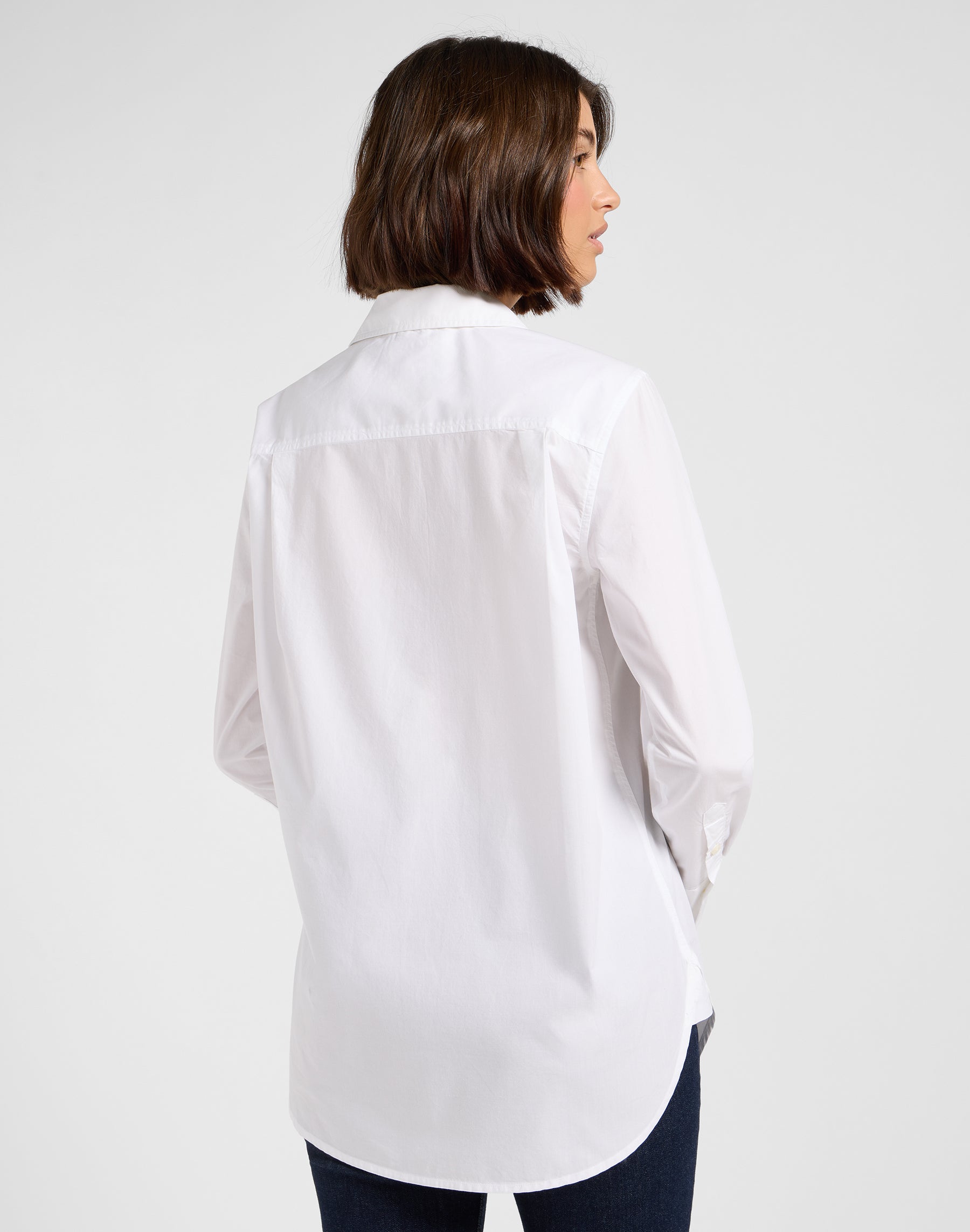 Classic Shirt in Bright White Chemises Lee