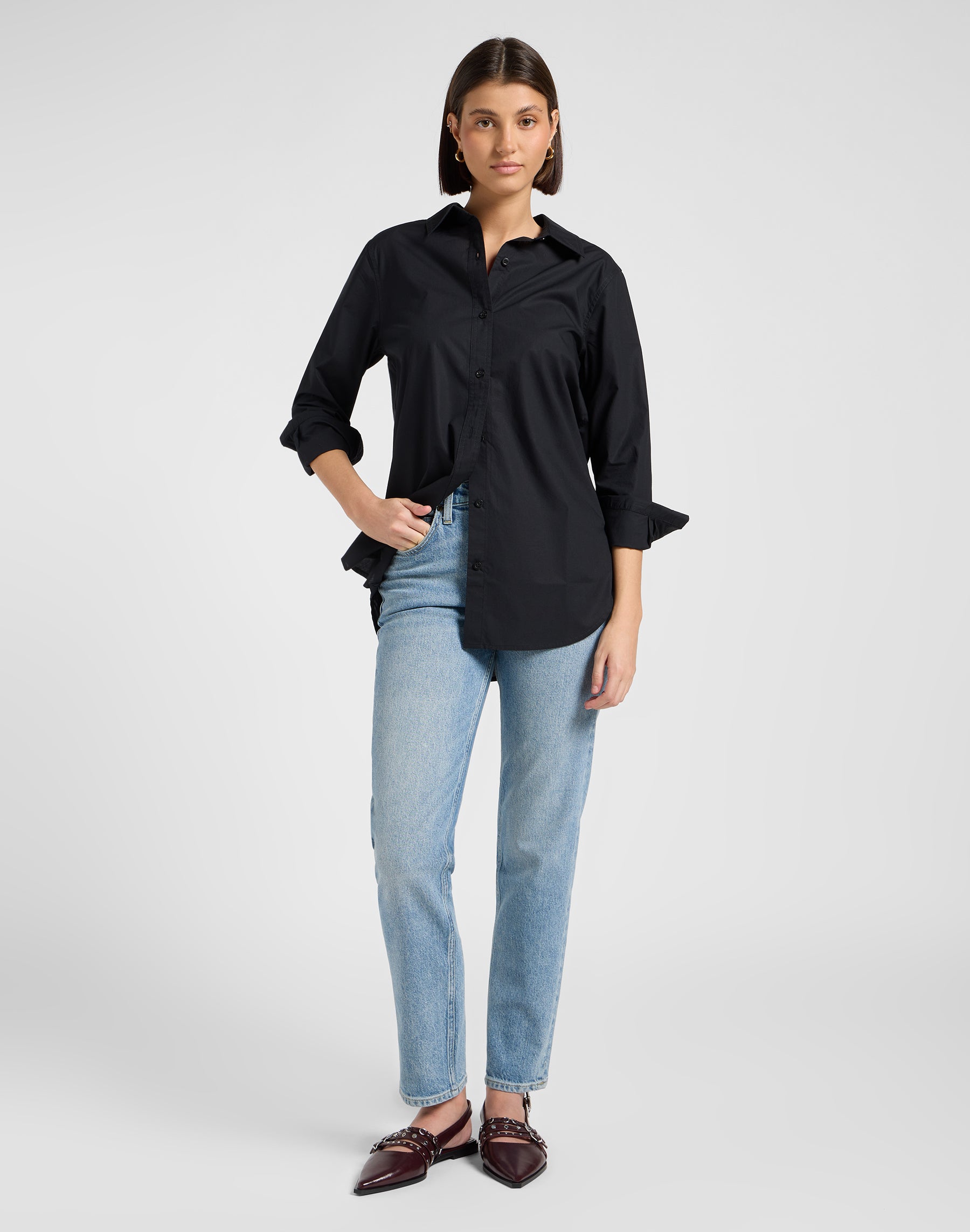 Carol en jeans Laundry Line Lee