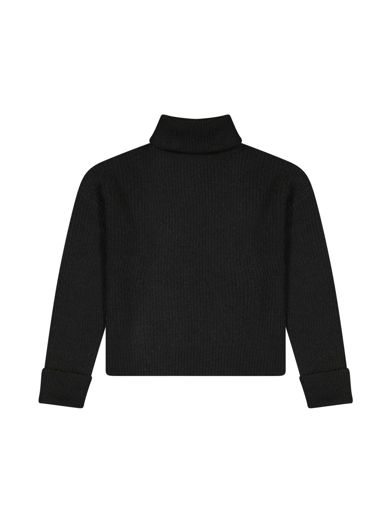 Wide Cuff Turtle Neck en Unionall Black