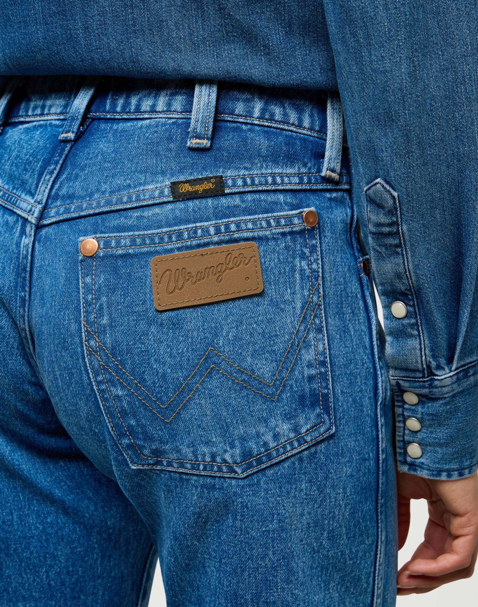 Jean cowboy Low Rise en jean Lasso Lagoon Wrangler