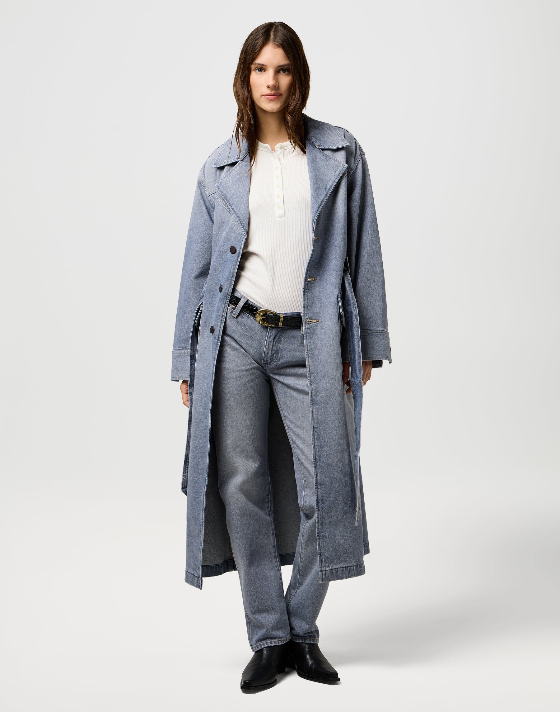 Jean cowboy Low Rise en jean Haute Haze Wrangler