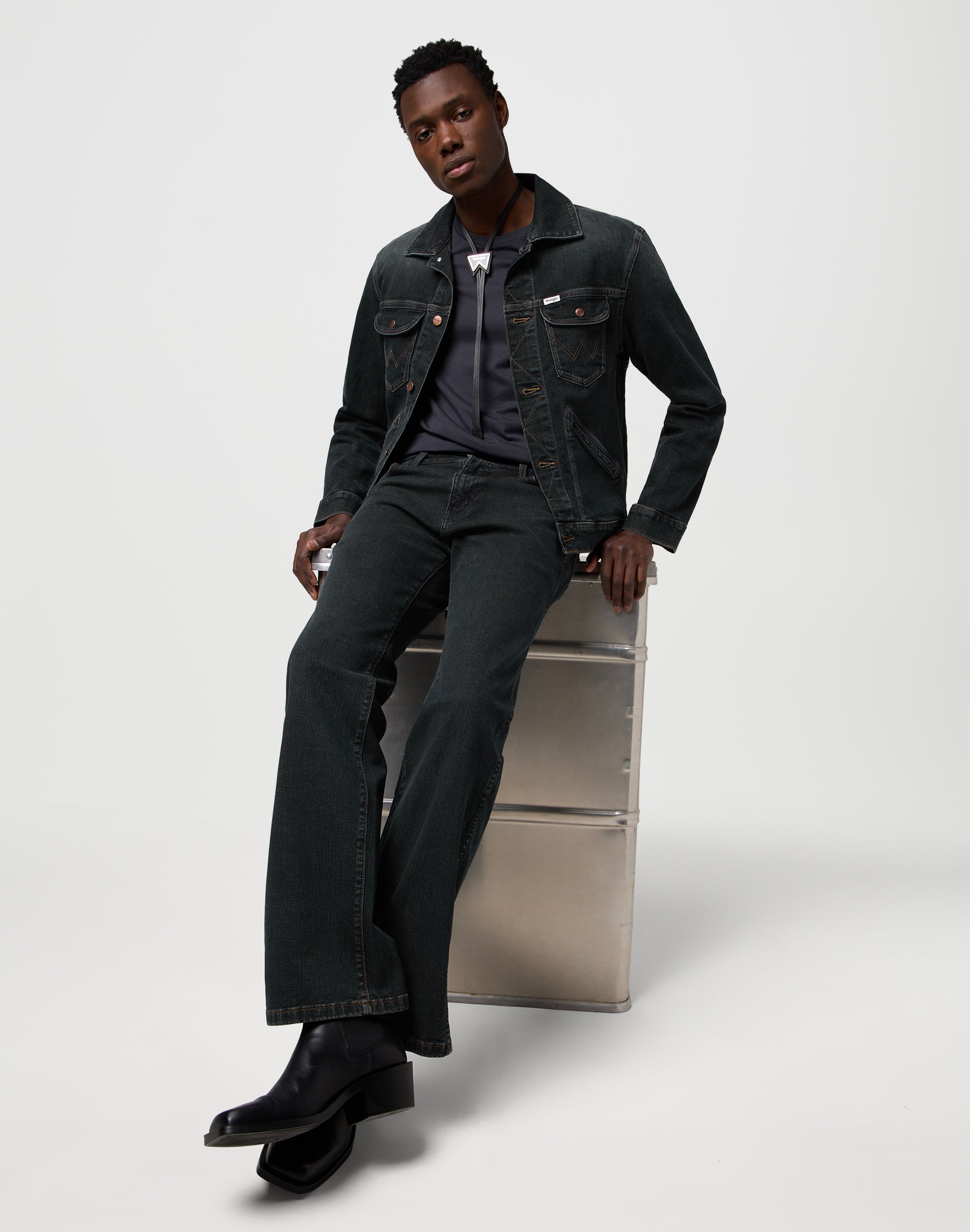 Bateau loose en jeans Nightfall Wrangler