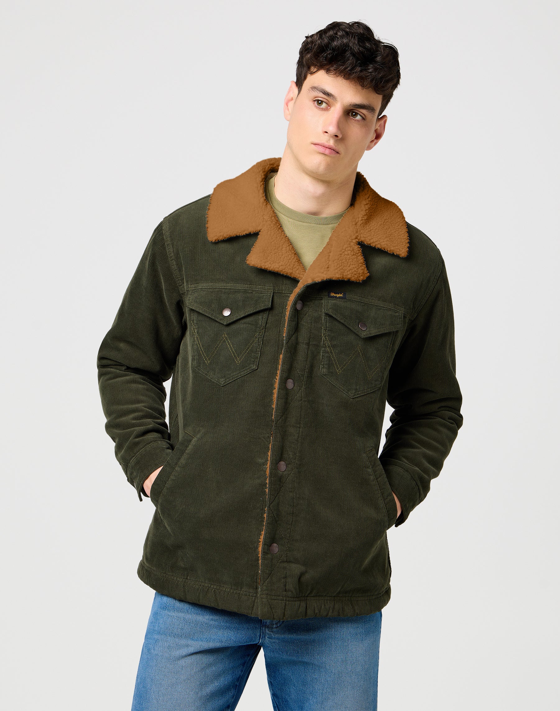 Wrange Coat in Forest Night Vestes Wrangler