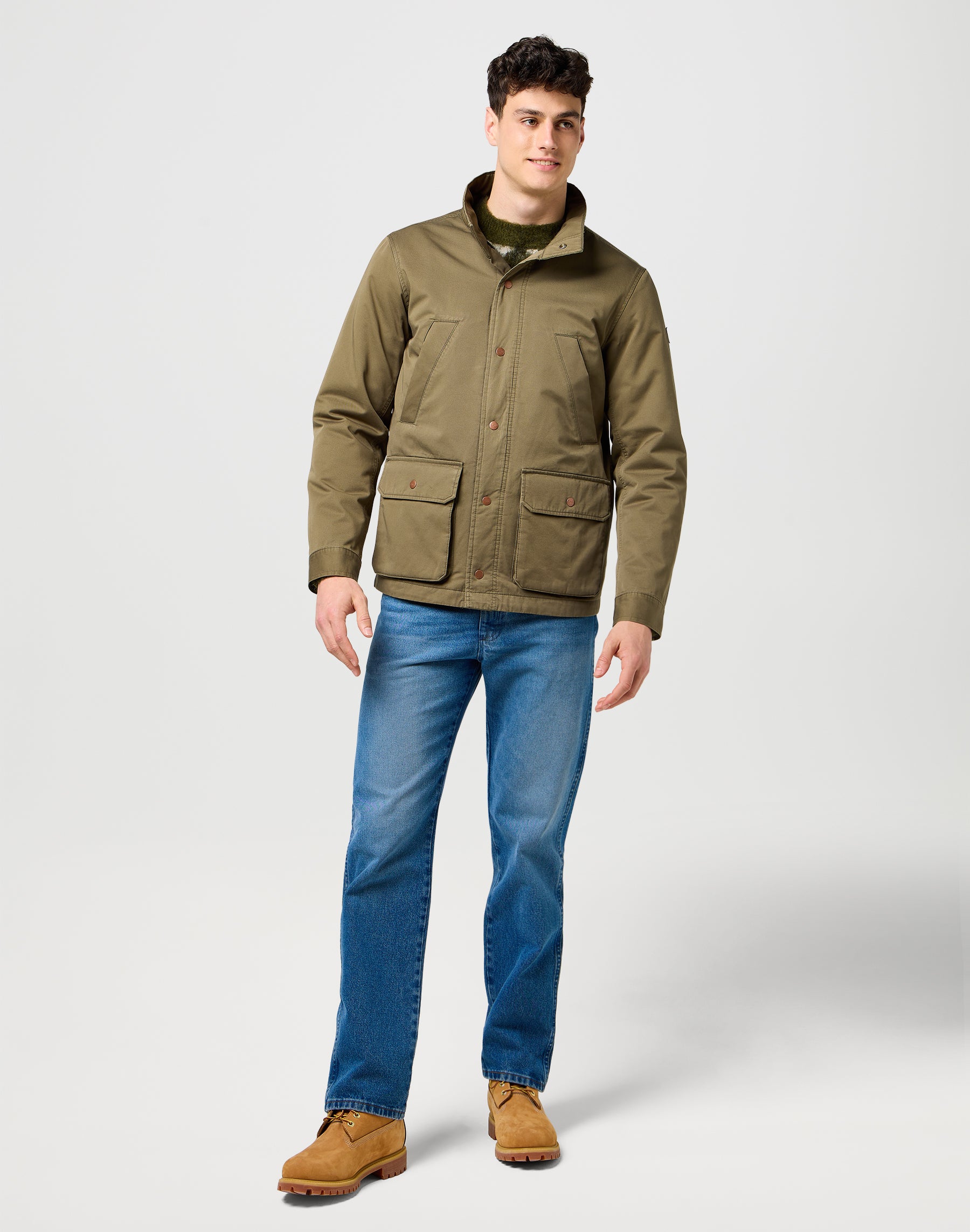 Field Jacket in Ivy Green Vestes Wrangler