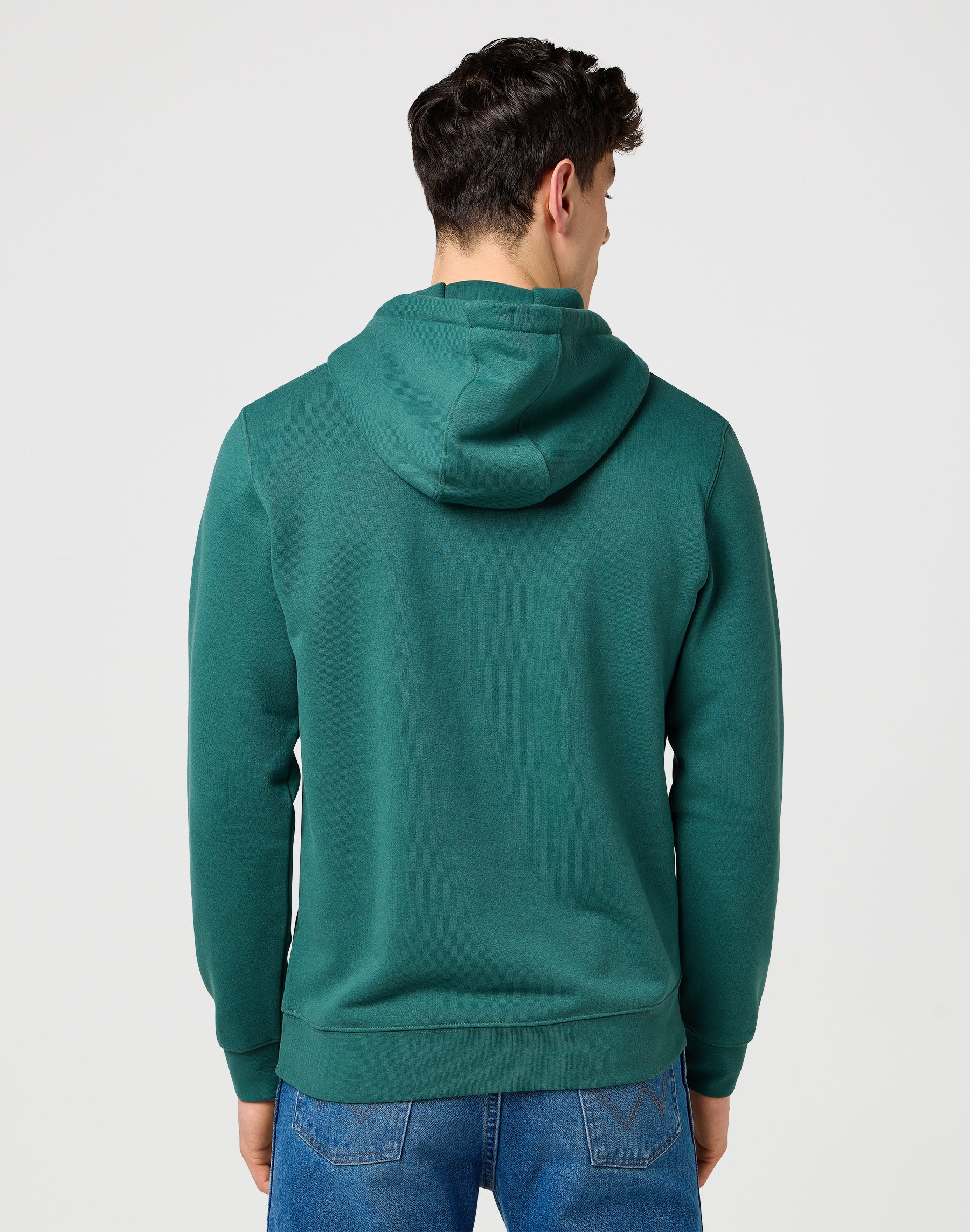 Sign Off Hoodie in Bistro Green Sweat à capuche Wrangler