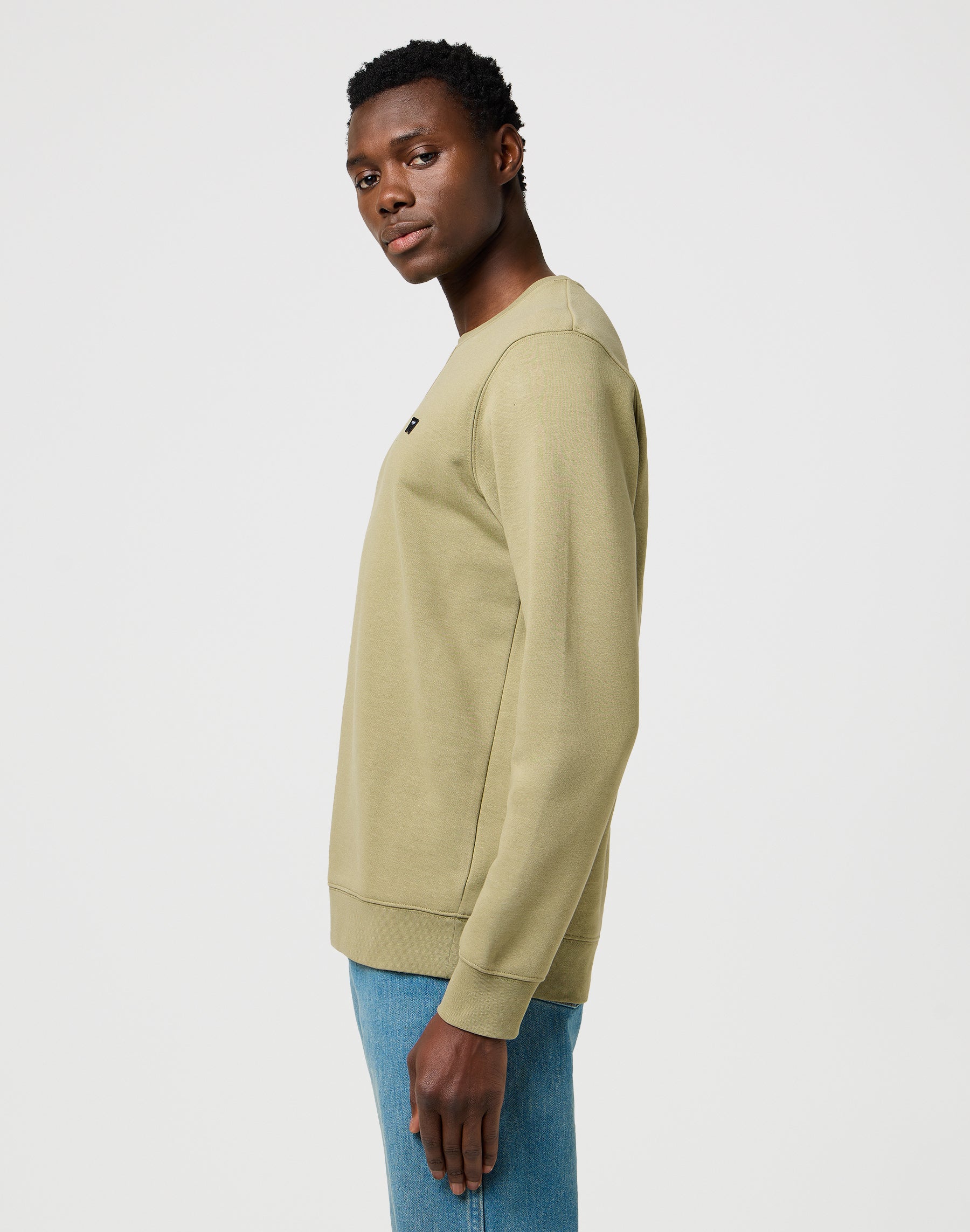 Sign Off Crew in Aloe Sweatshirts Wrangler