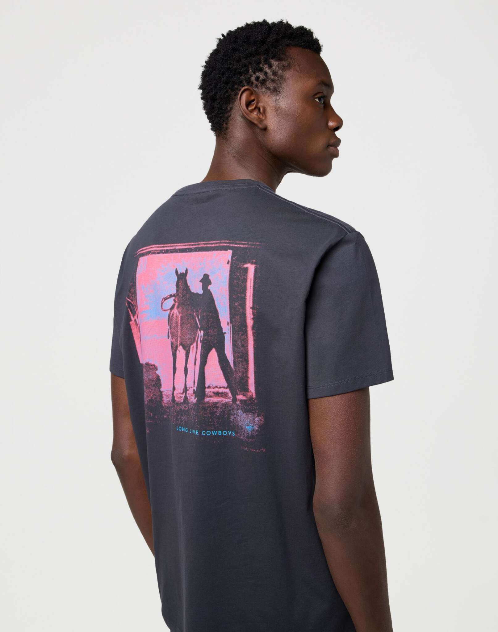 Vintage Tee in Faded Black T-shirts Wrangler