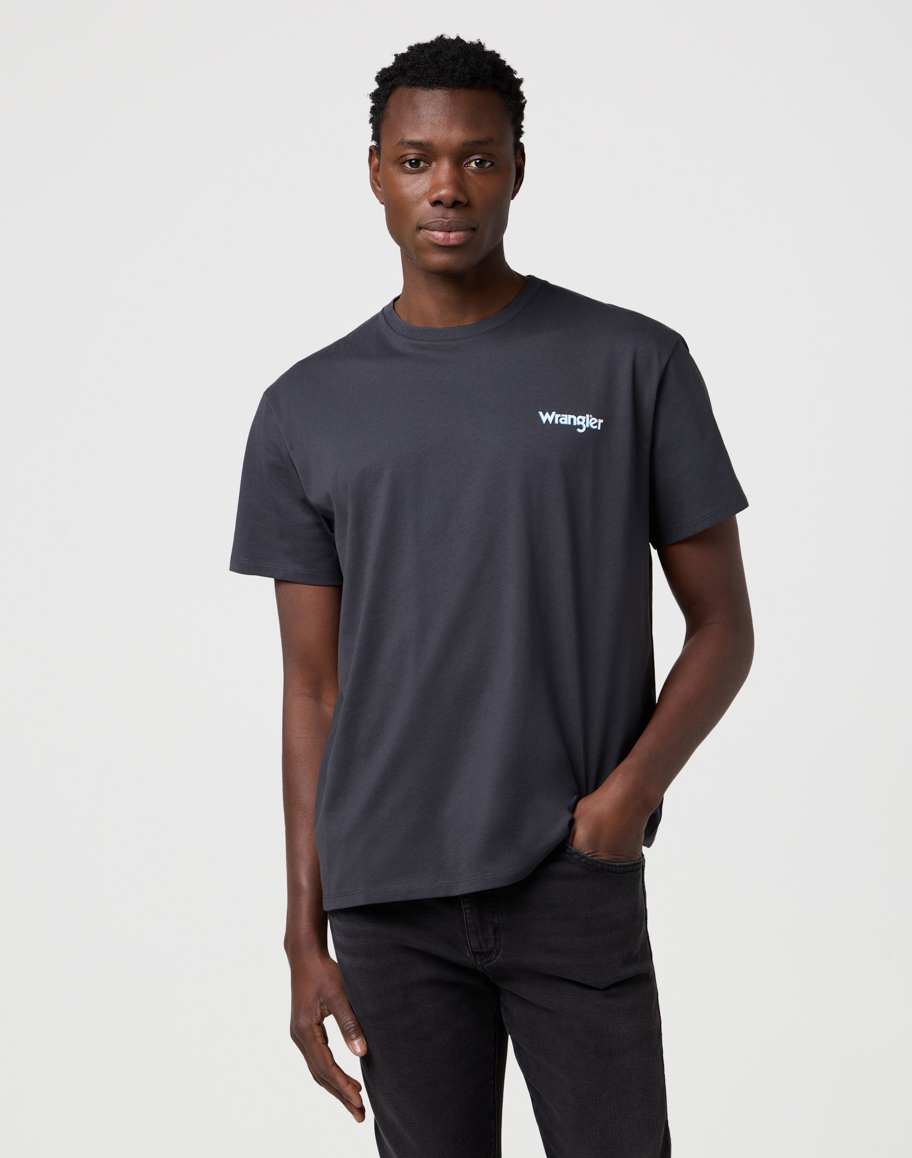 Vintage Tee in Faded Black T-shirts Wrangler