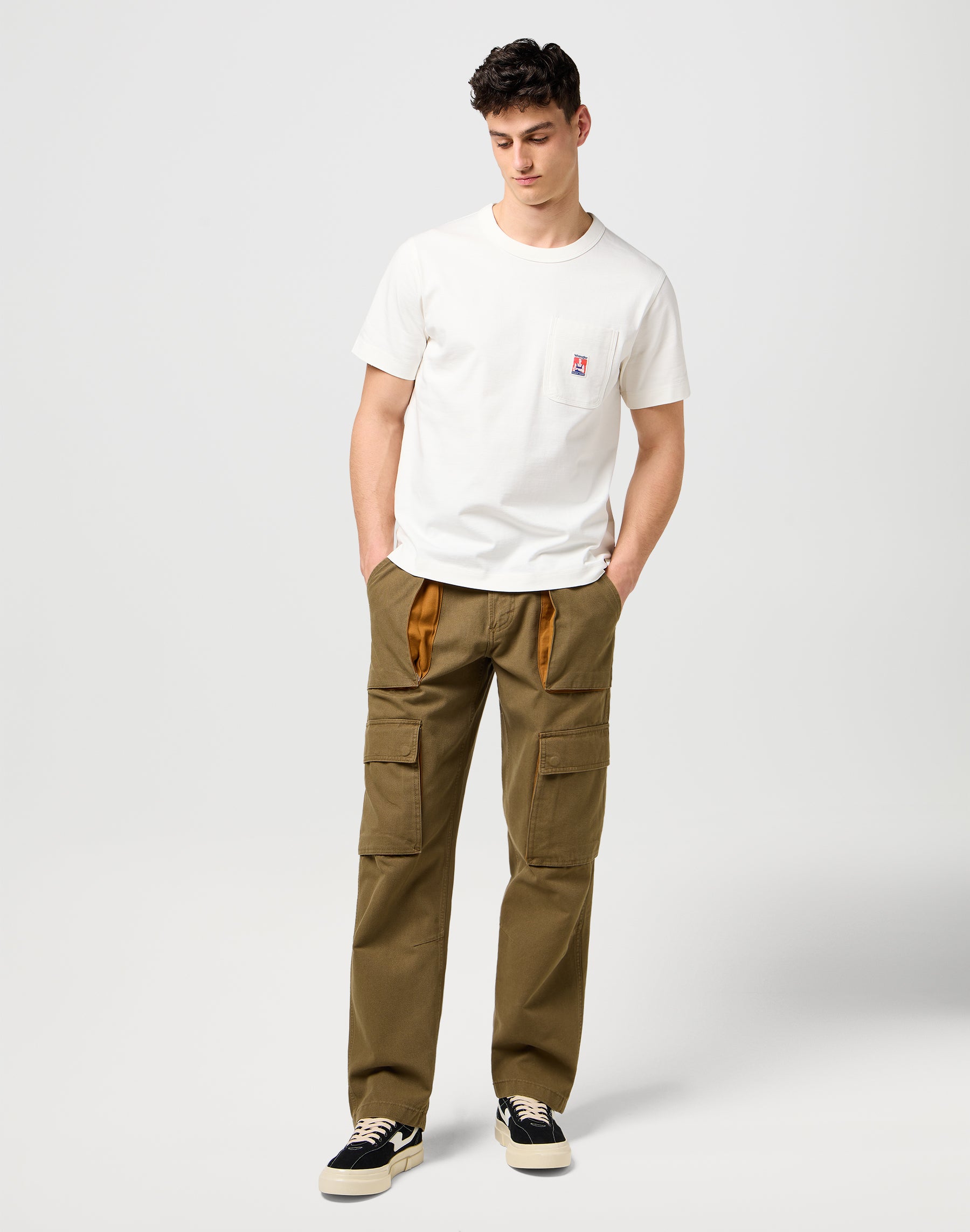 Cj Pocket Tee in Worn White T-shirts Wrangler
