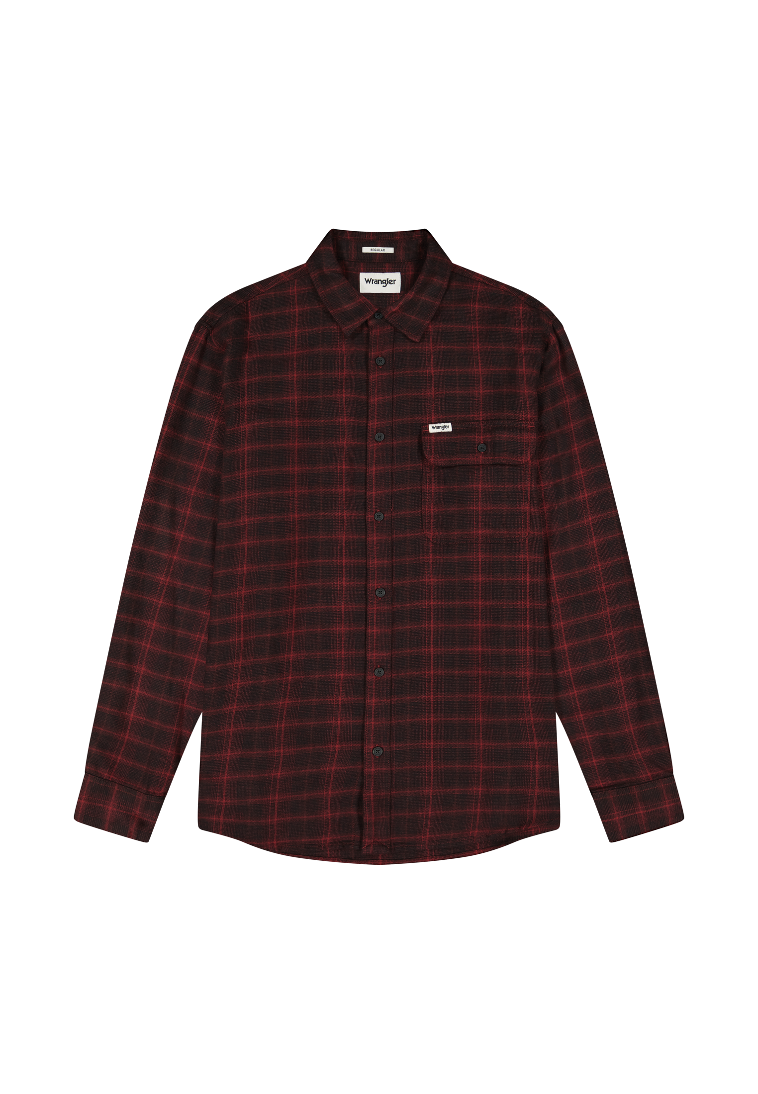 1 pt Flannel Shirt en Black Wine