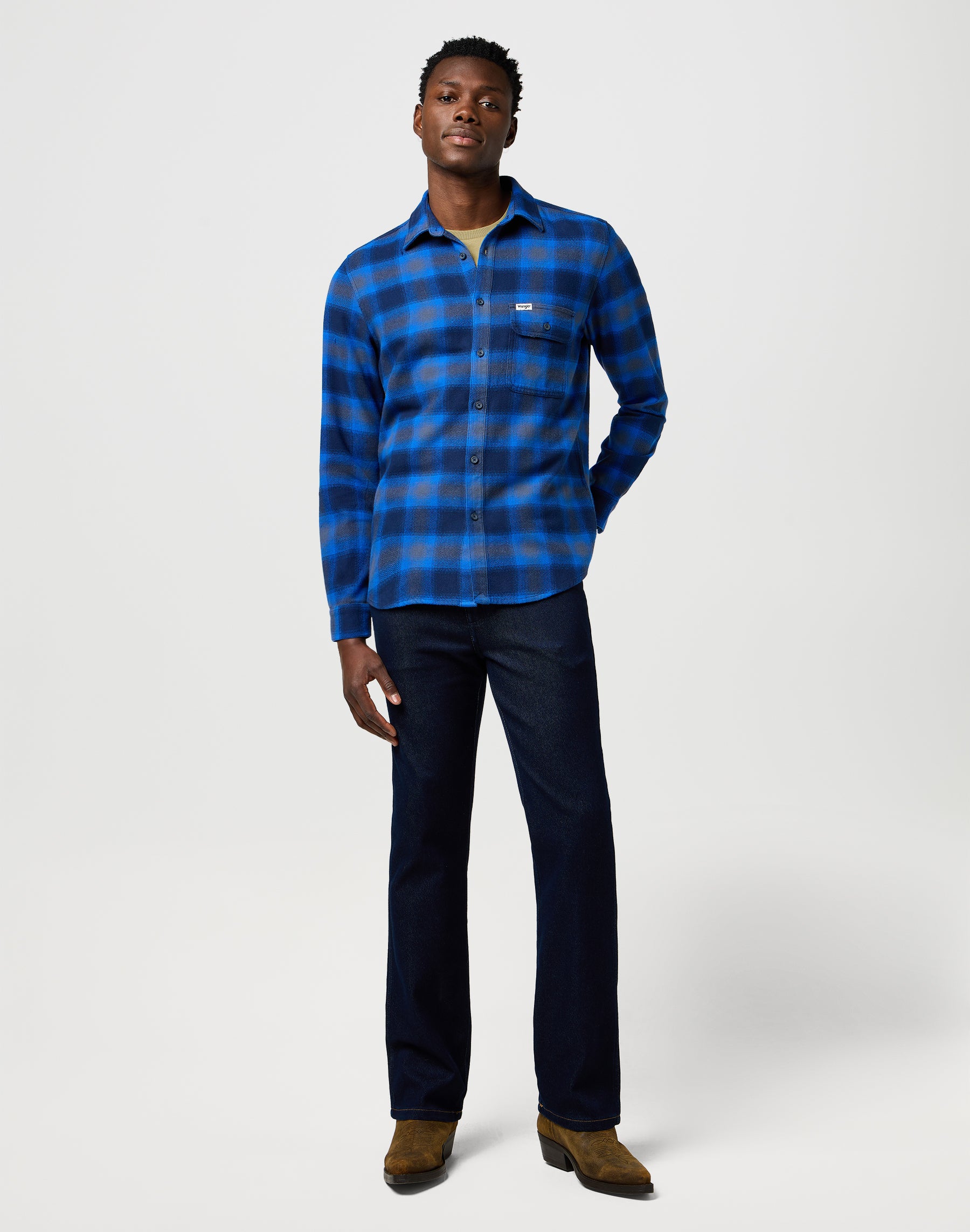 1 pt Chemise Indigo en Icy Indigo Chemises Wrangler