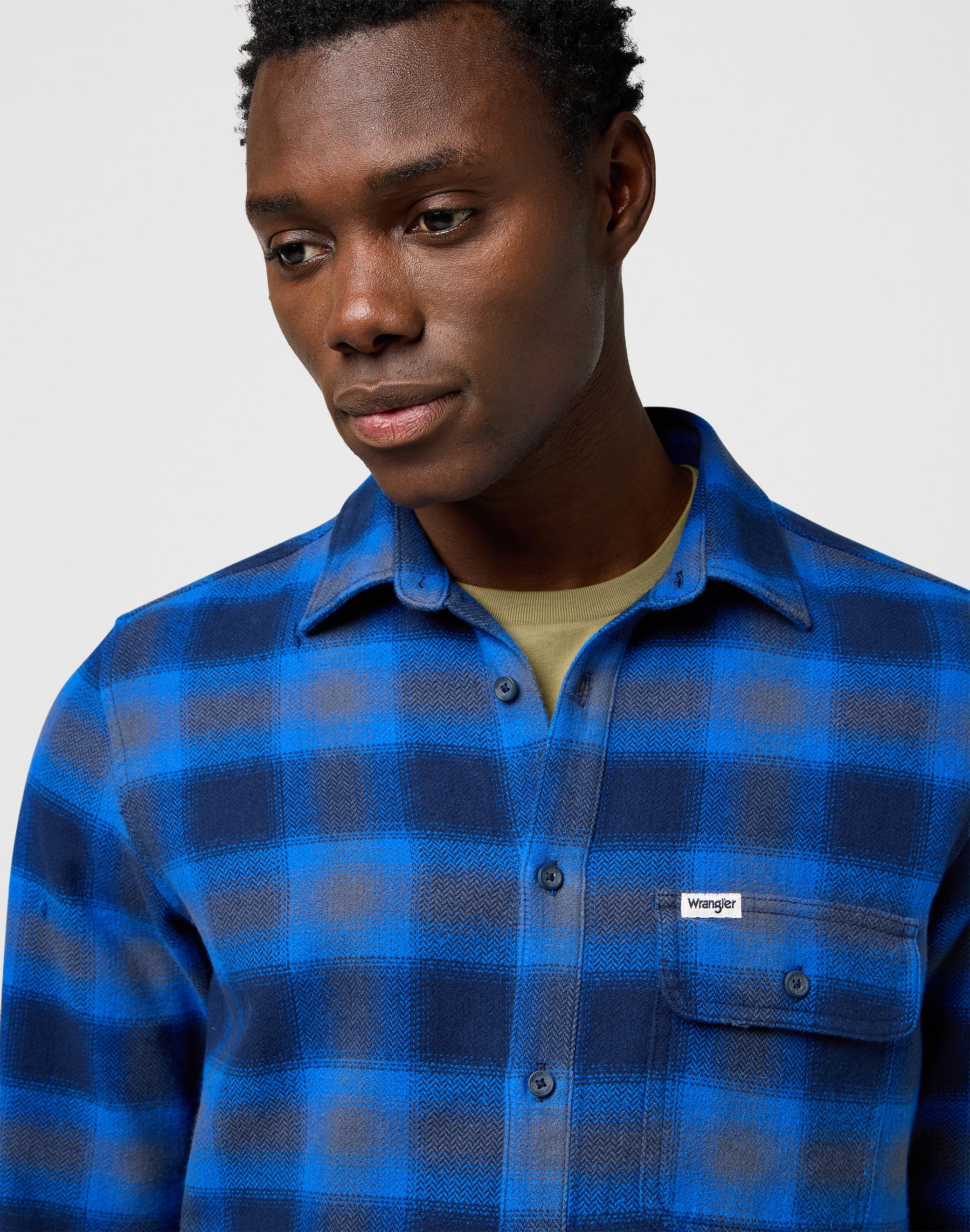 1 pt Chemise Indigo en Icy Indigo Chemises Wrangler