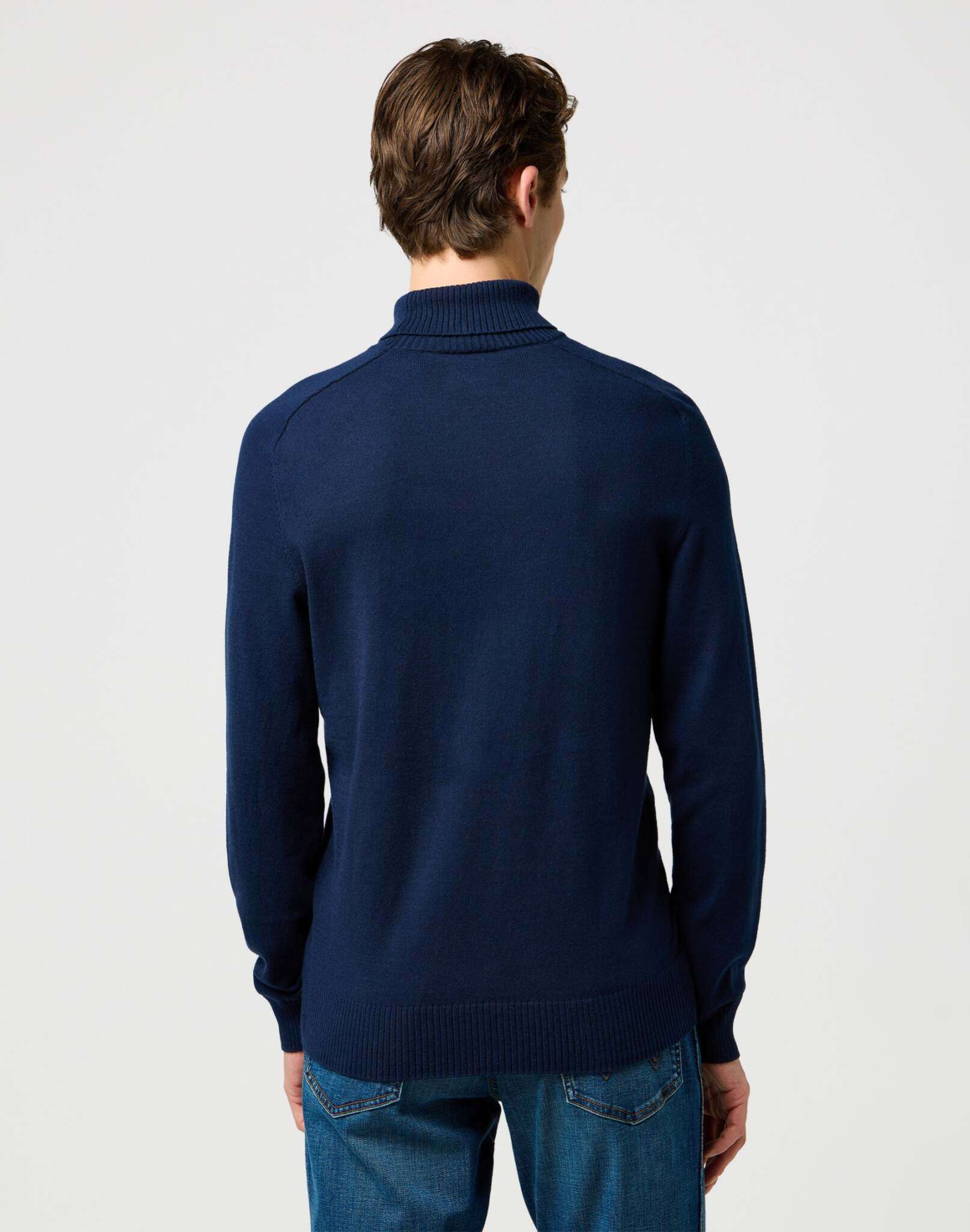 Turtleneck en bleu marine Pull Wrangler