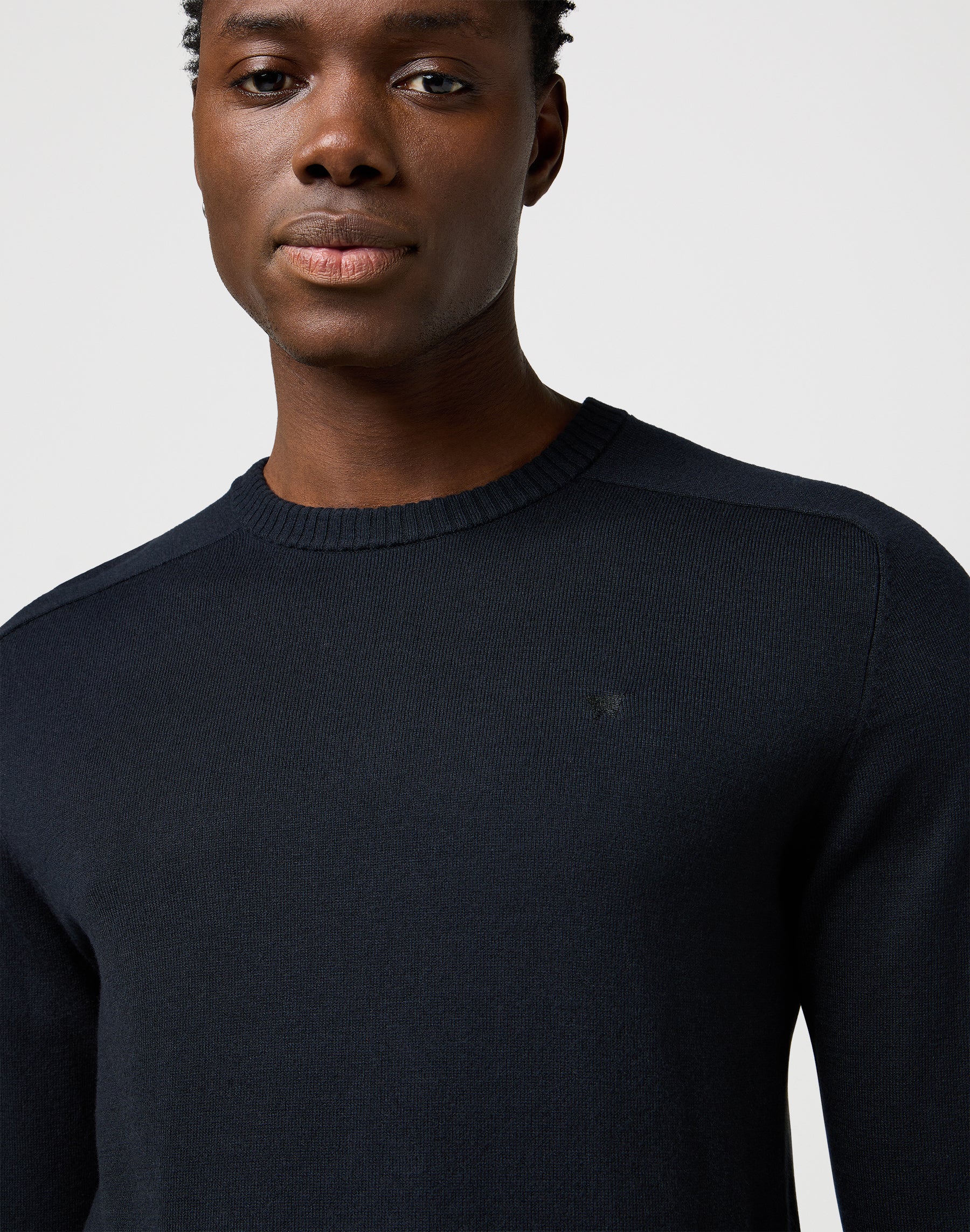 Knit Sweater en noir Pull Wrangler