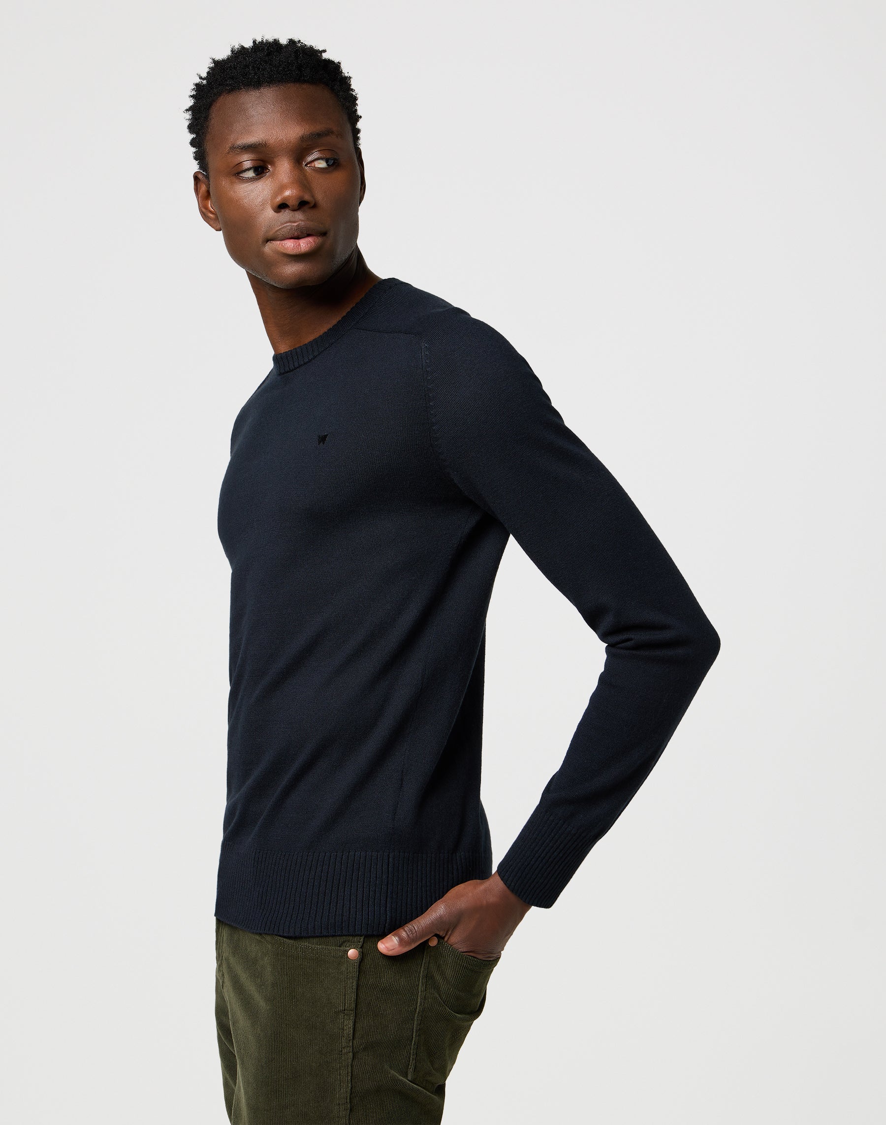 Knit Sweater en noir Pull Wrangler