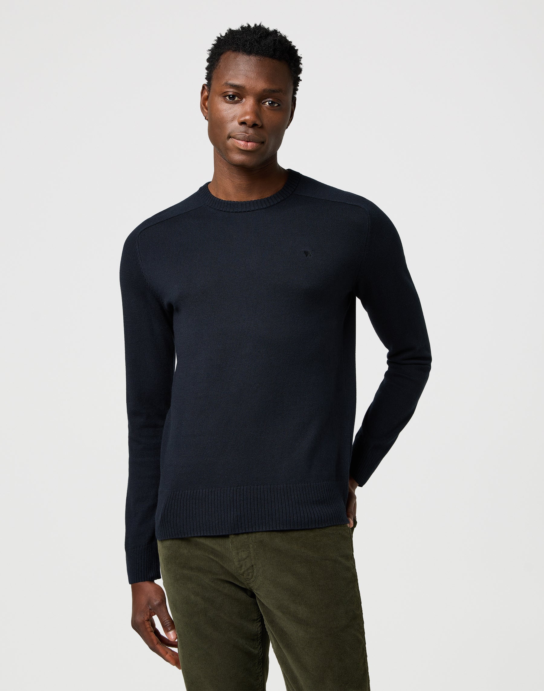 Knit Sweater en noir Pull Wrangler