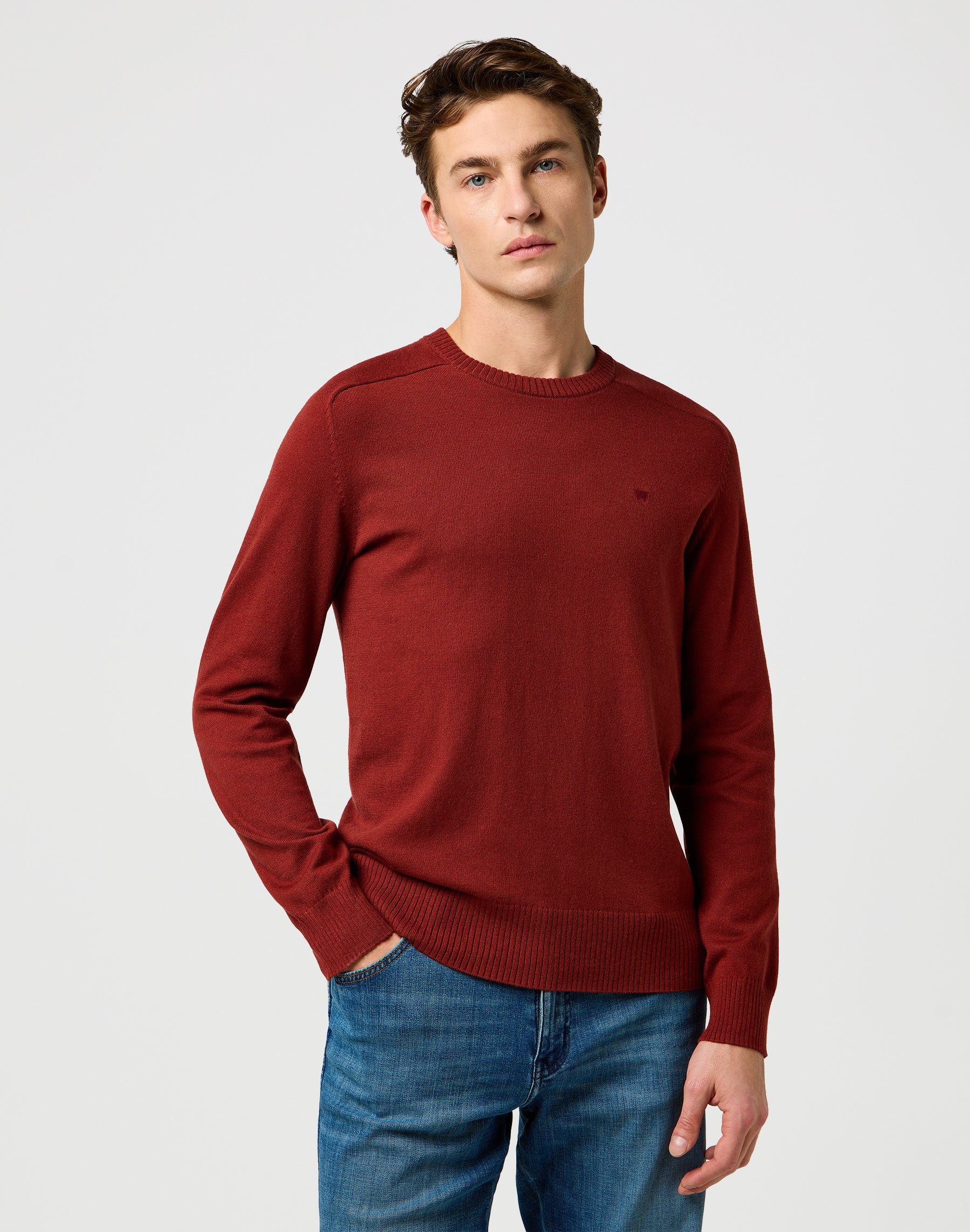 Sweat à col roulé en brique Fired Pull Wrangler