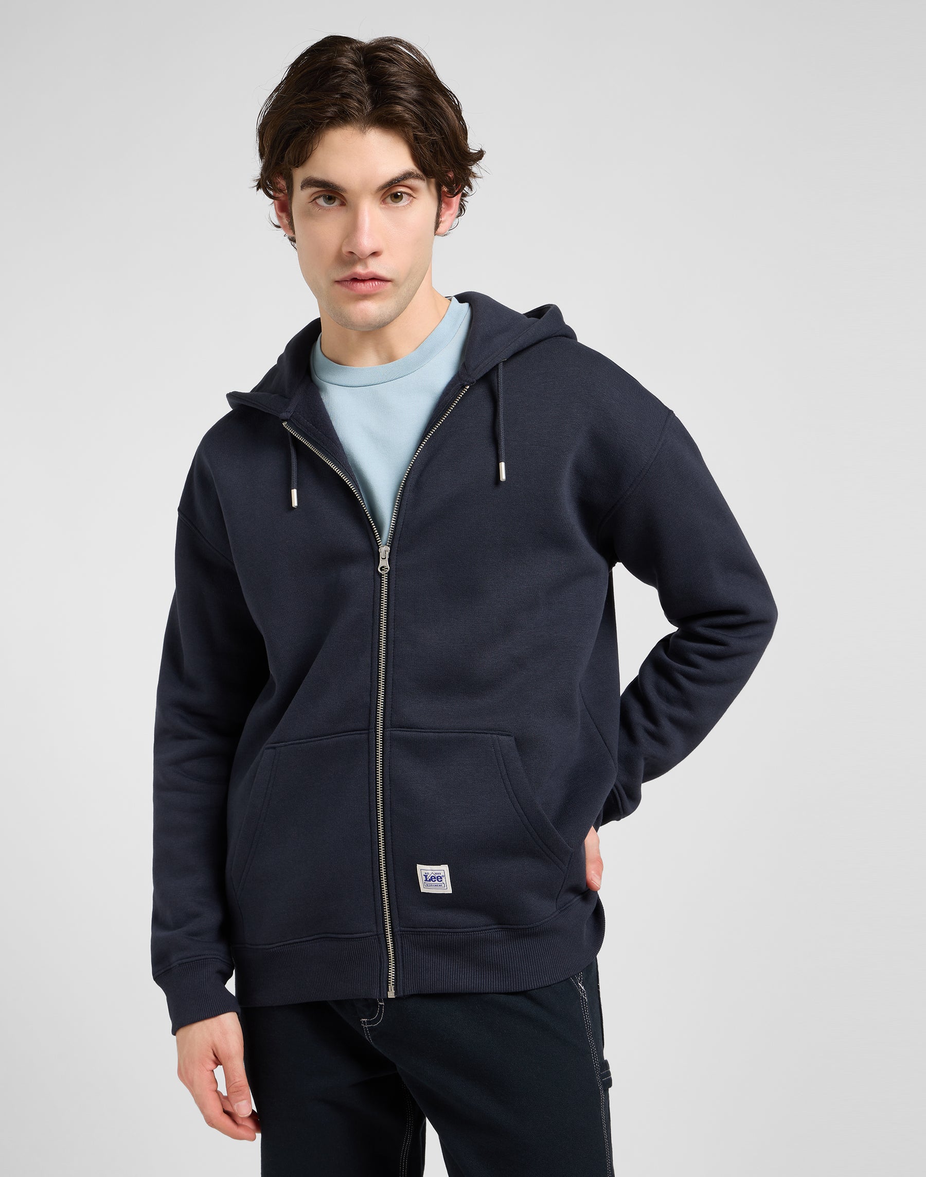 Ww Full Zip Hoodie in Rebel Navy Sweat-shirts Lee