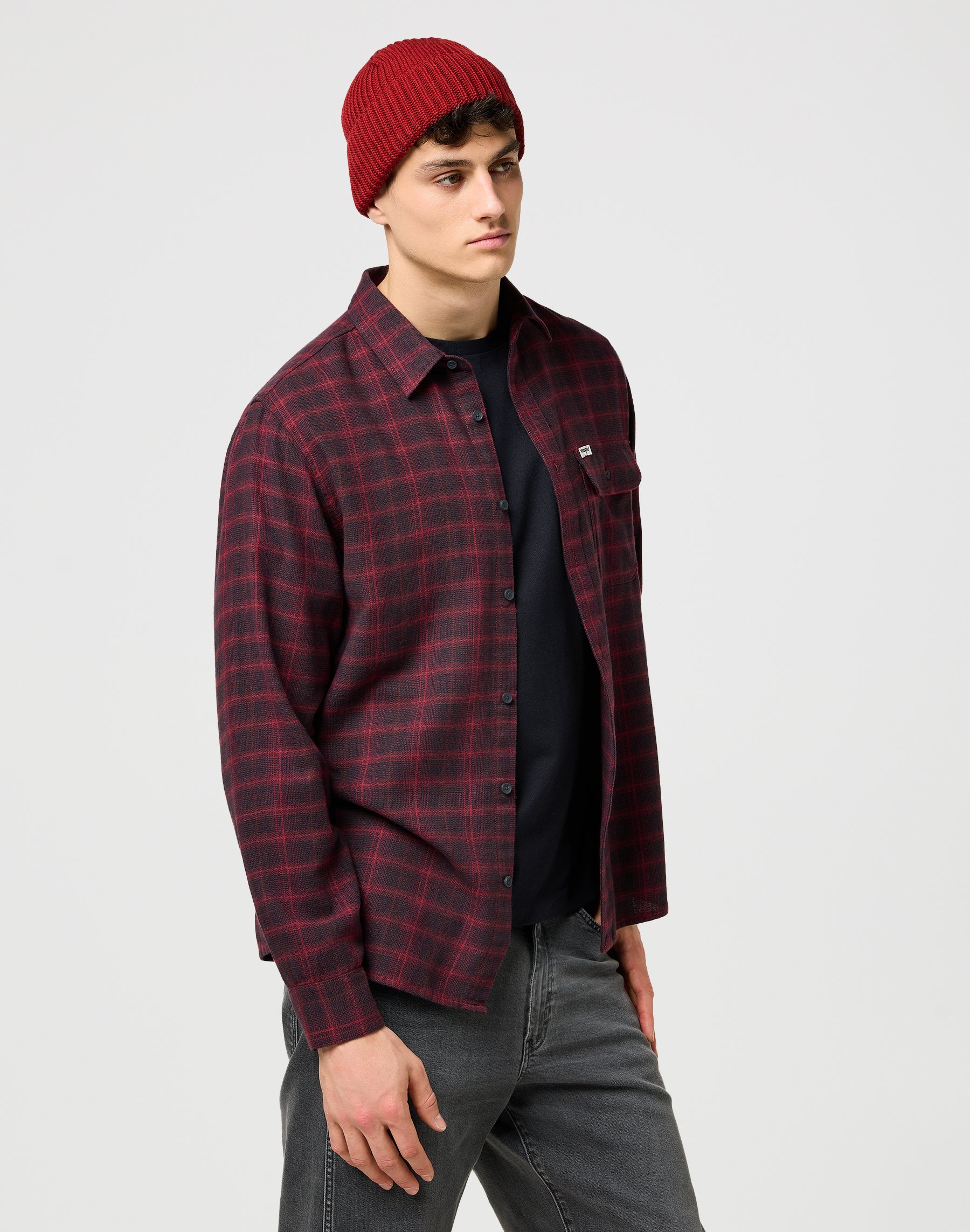 Sign Off Beanie in Fired Brick Bonnets Wrangler