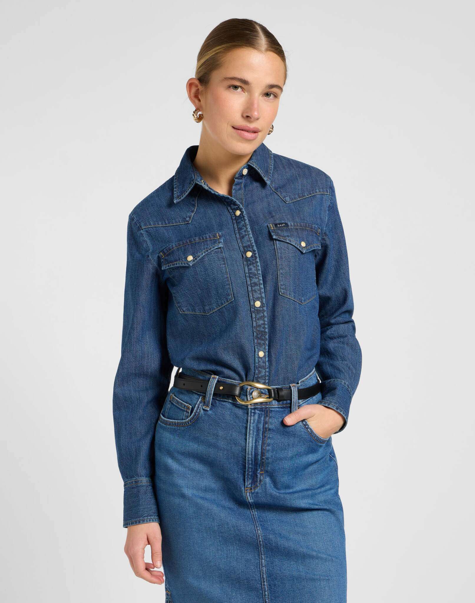 Loop Belt in Black Ceinture Lee