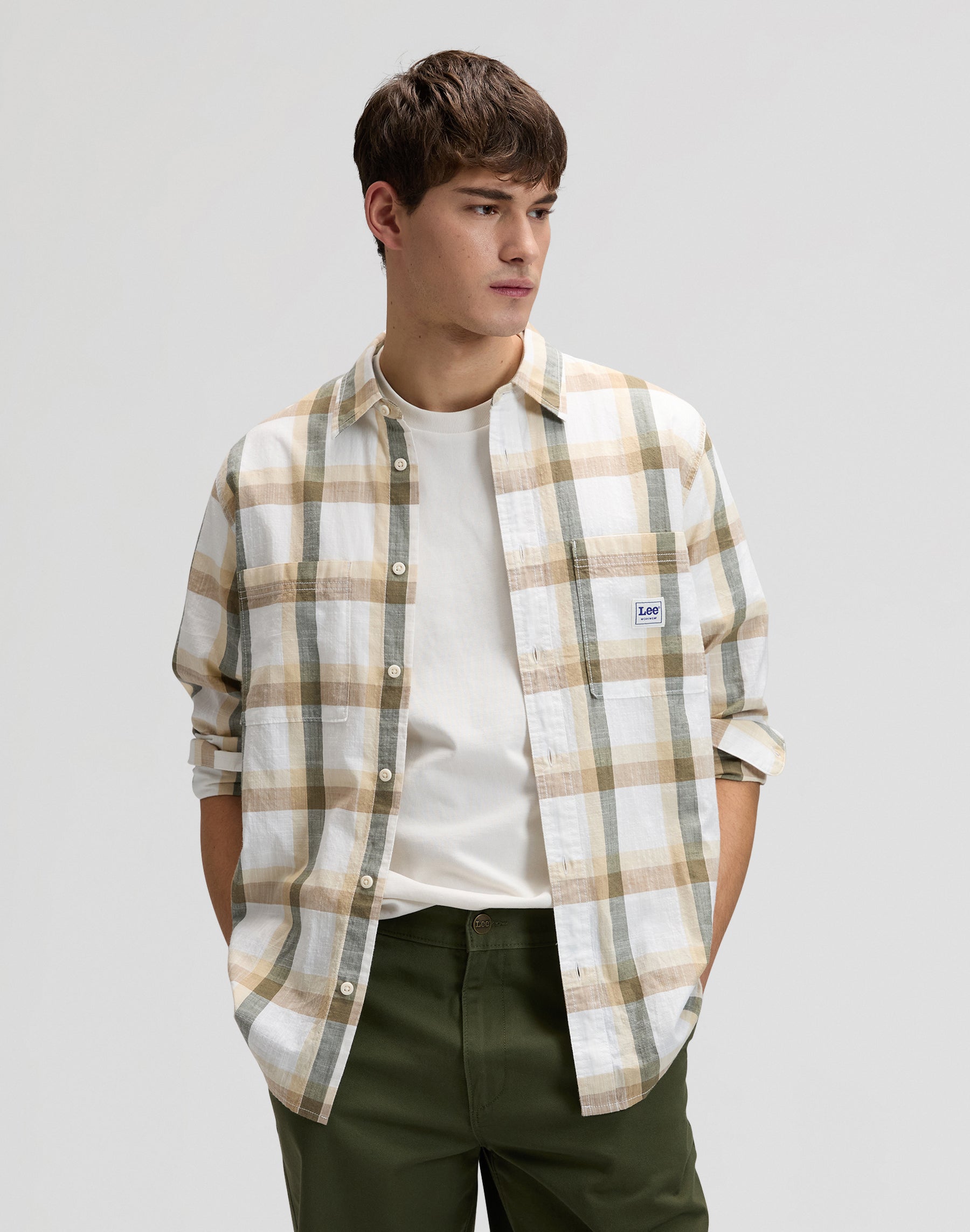Chemise de travail 2.0 en Oak Moss Plaid