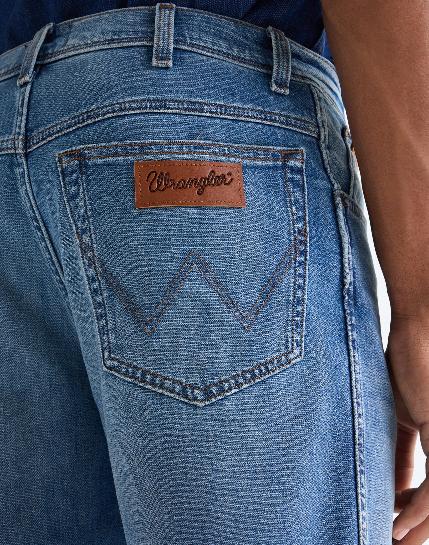 Short Texas en bleu marine Short en jean Wrangler
