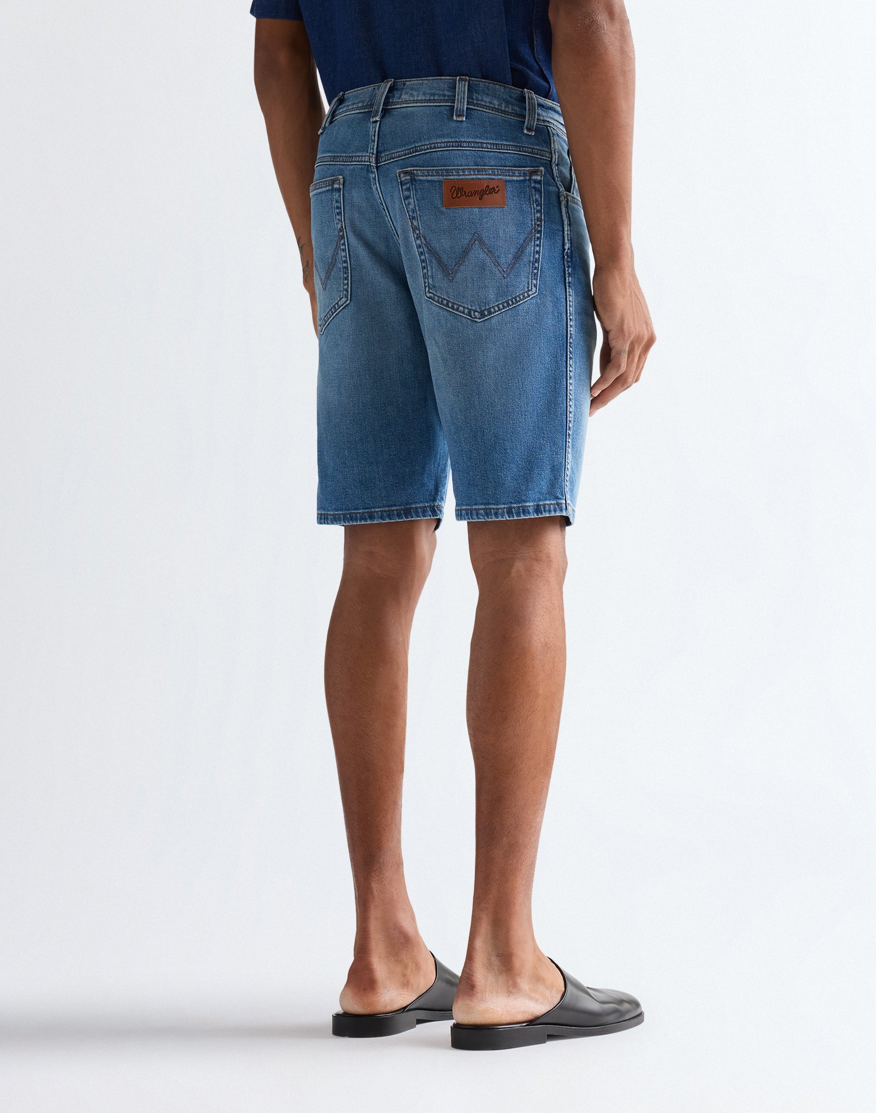 Short Texas en bleu marine Short en jean Wrangler