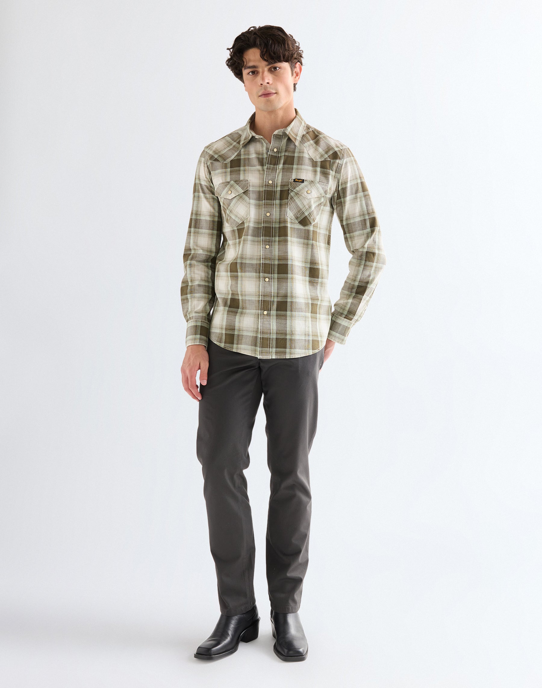 Texas in Faded Black Pantalon Wrangler