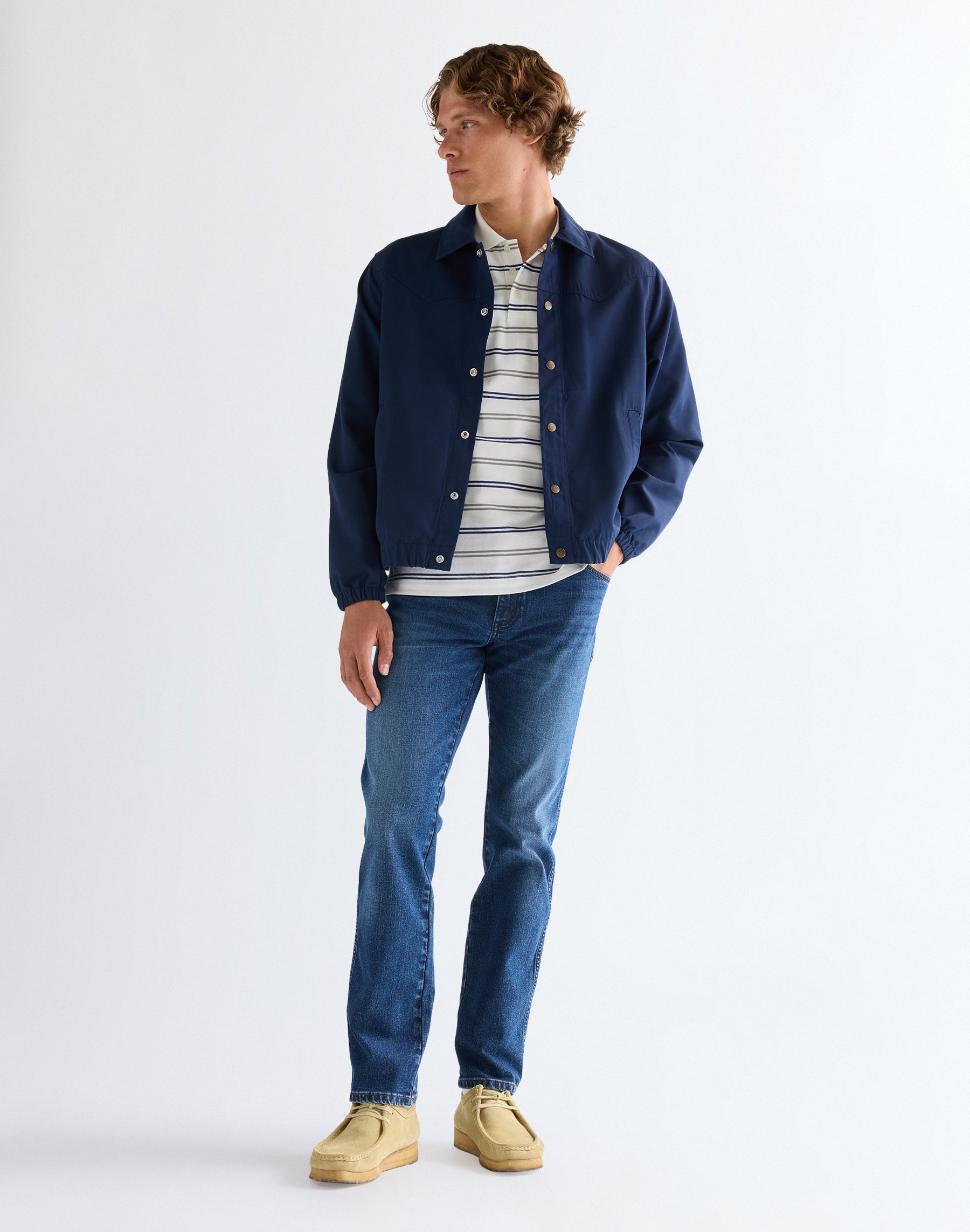 Veste de coach bleu marine