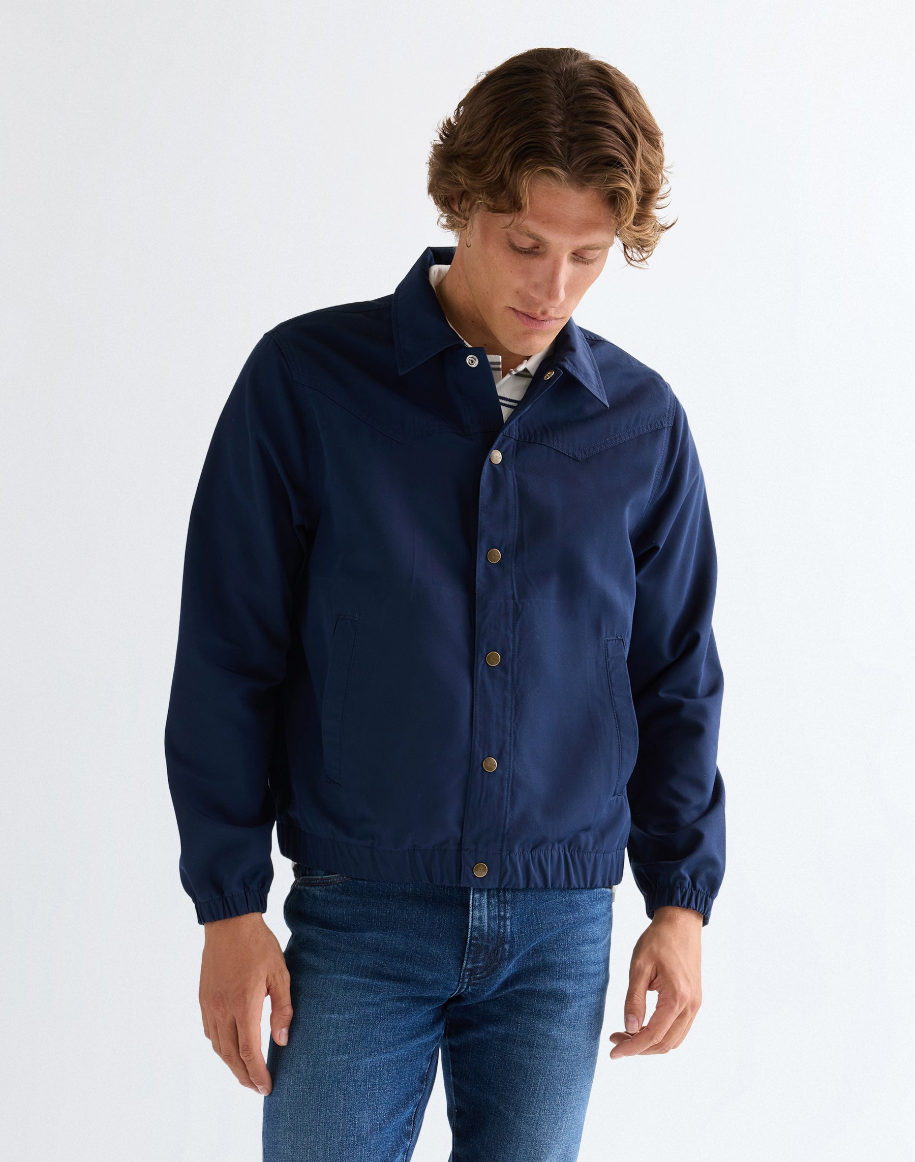 Veste de coach bleu marine