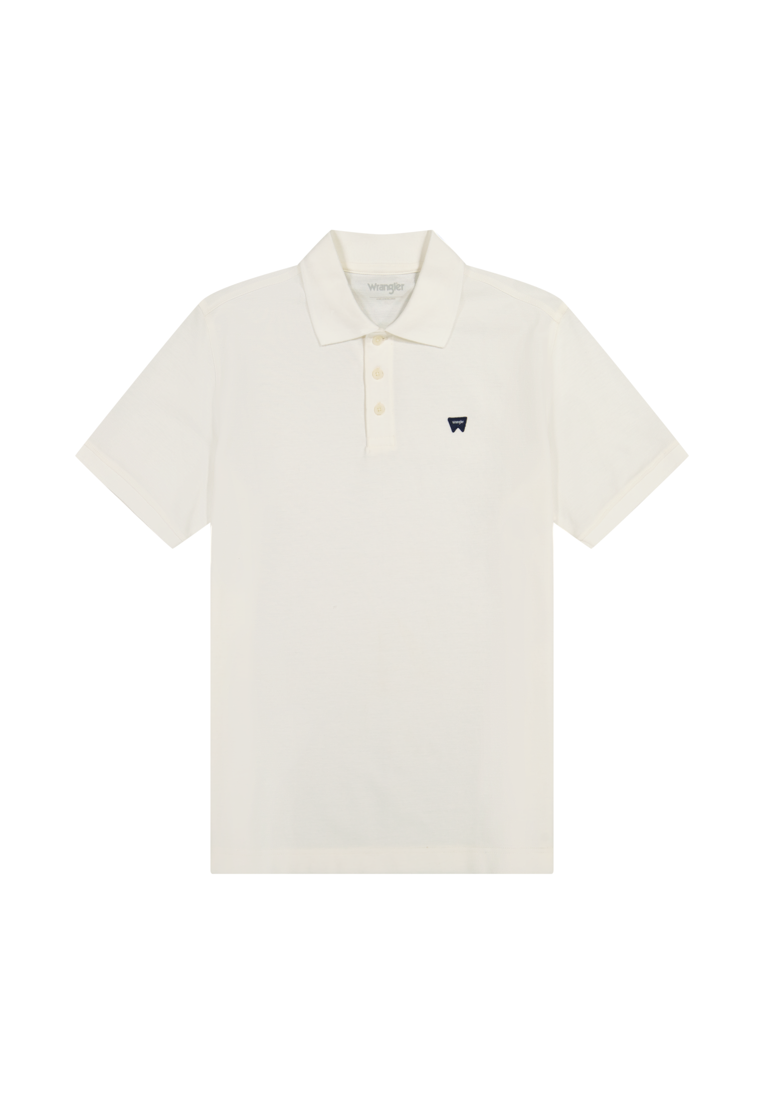 Polo blanc délavé T-shirts Wrangler