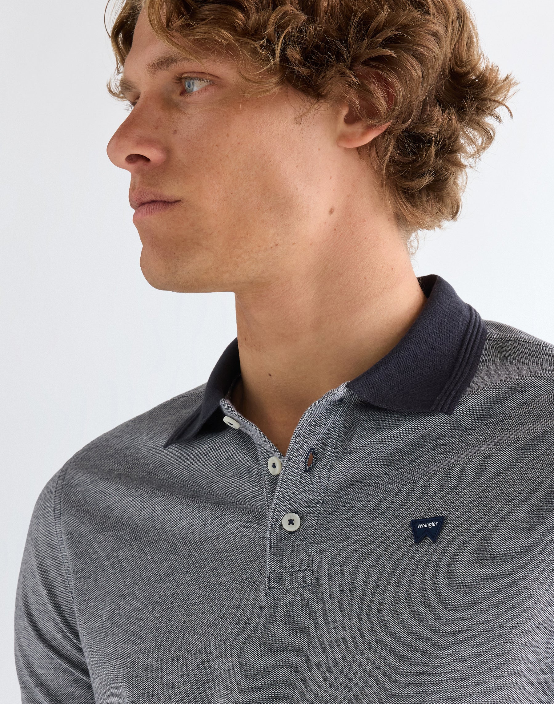 Polo raffiné bleu marine foncé T-shirts Wrangler