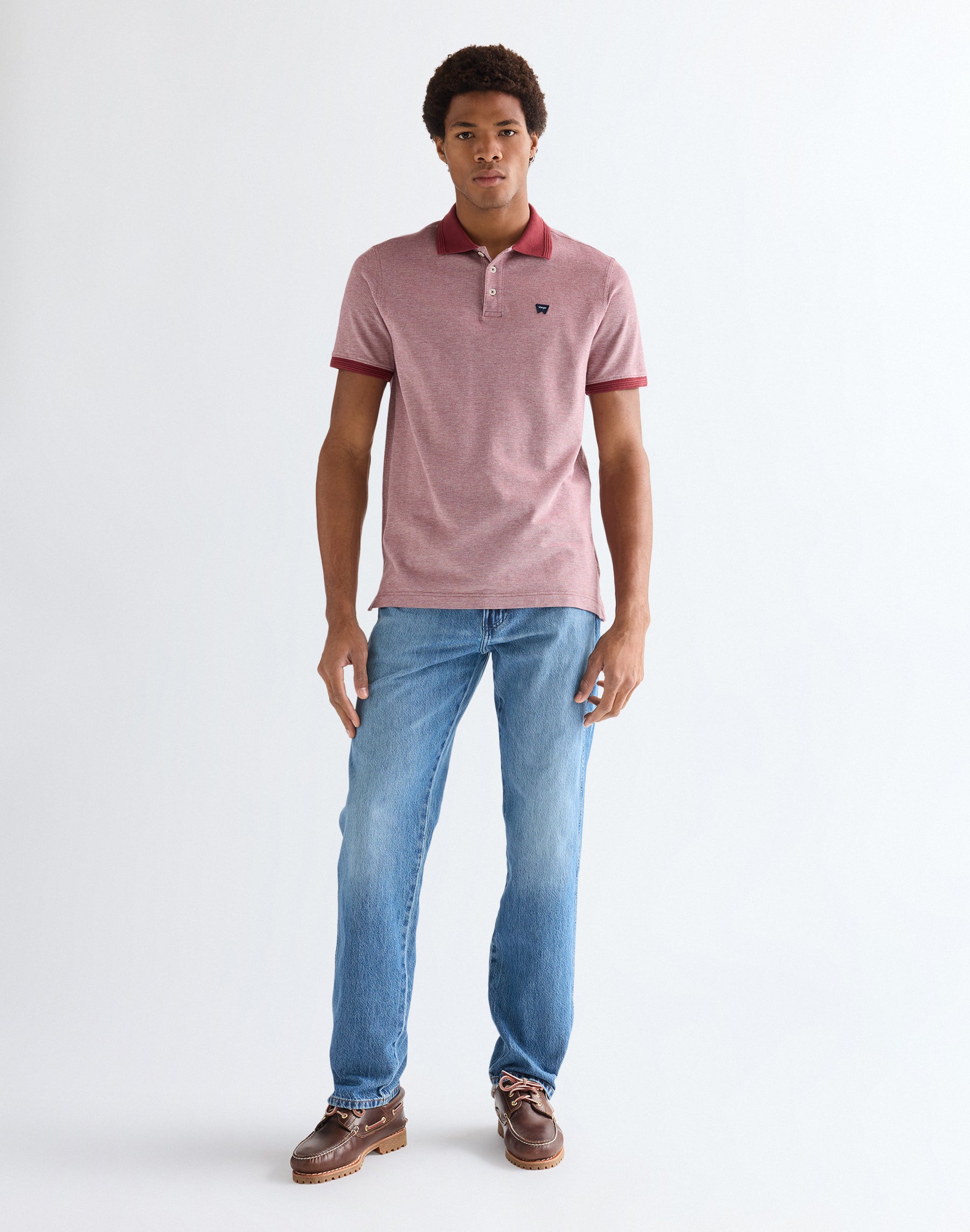 Polo raffiné Ruby Wine T-shirts Wrangler