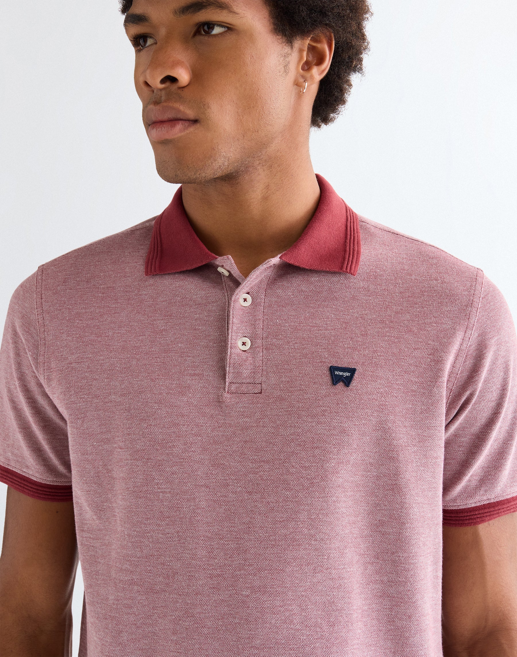 Polo raffiné Ruby Wine T-shirts Wrangler