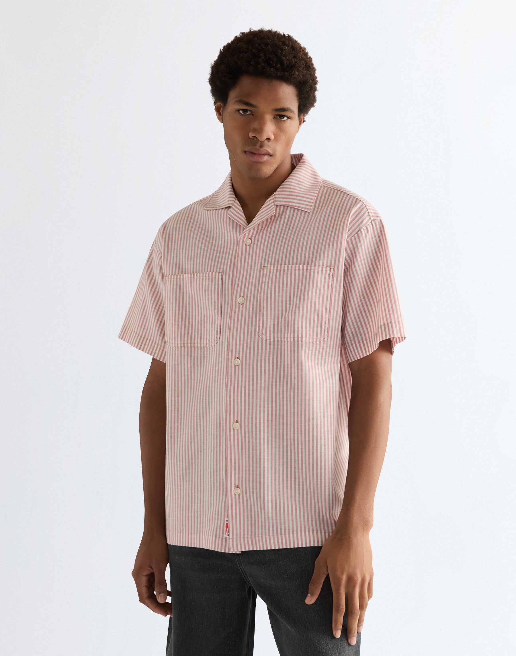 Chemise Resort à manches courtes, couleur rose poudré Chemises Wrangler