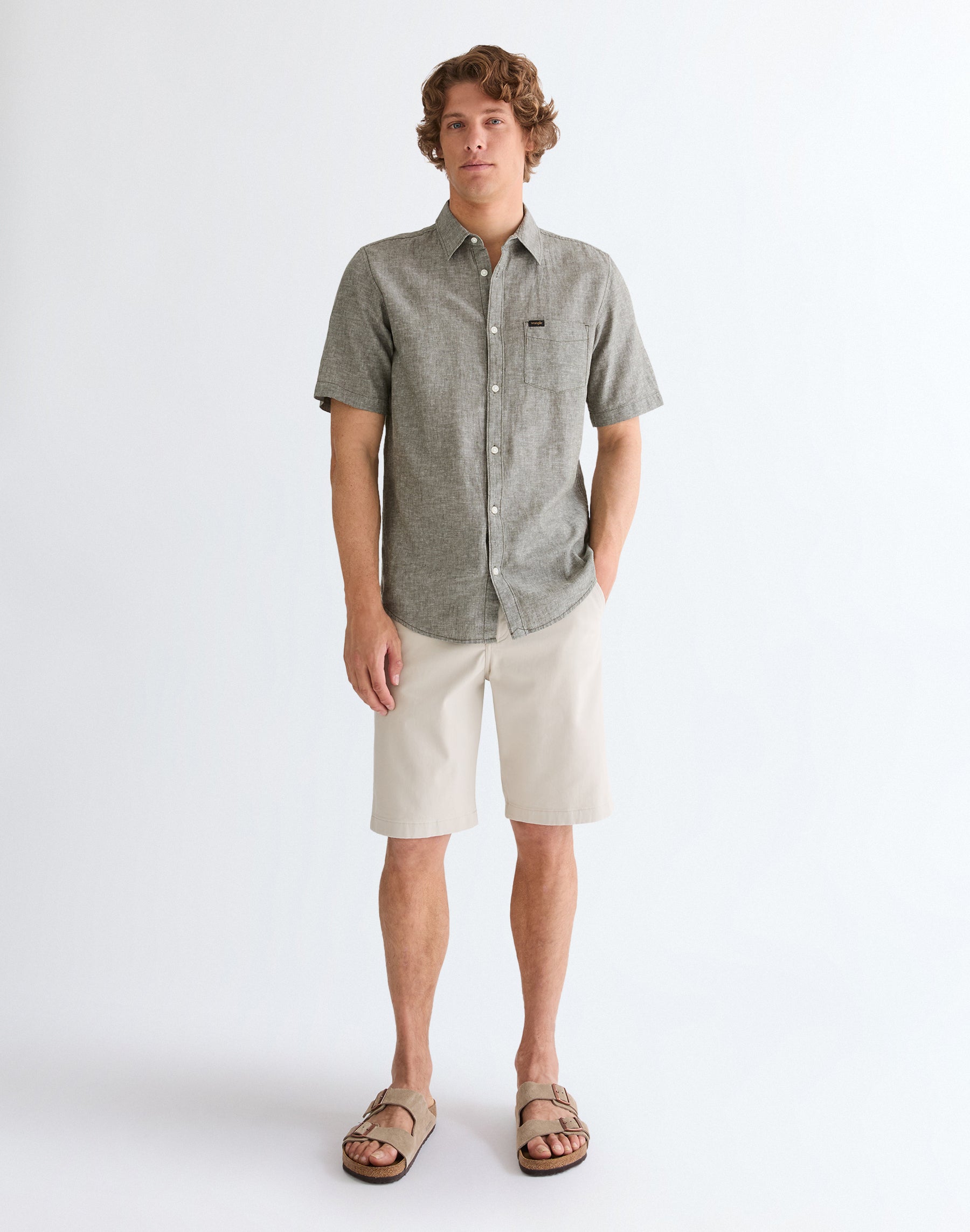 Chemise à manches courtes et 1 poche Deep Depths Chemises Wrangler