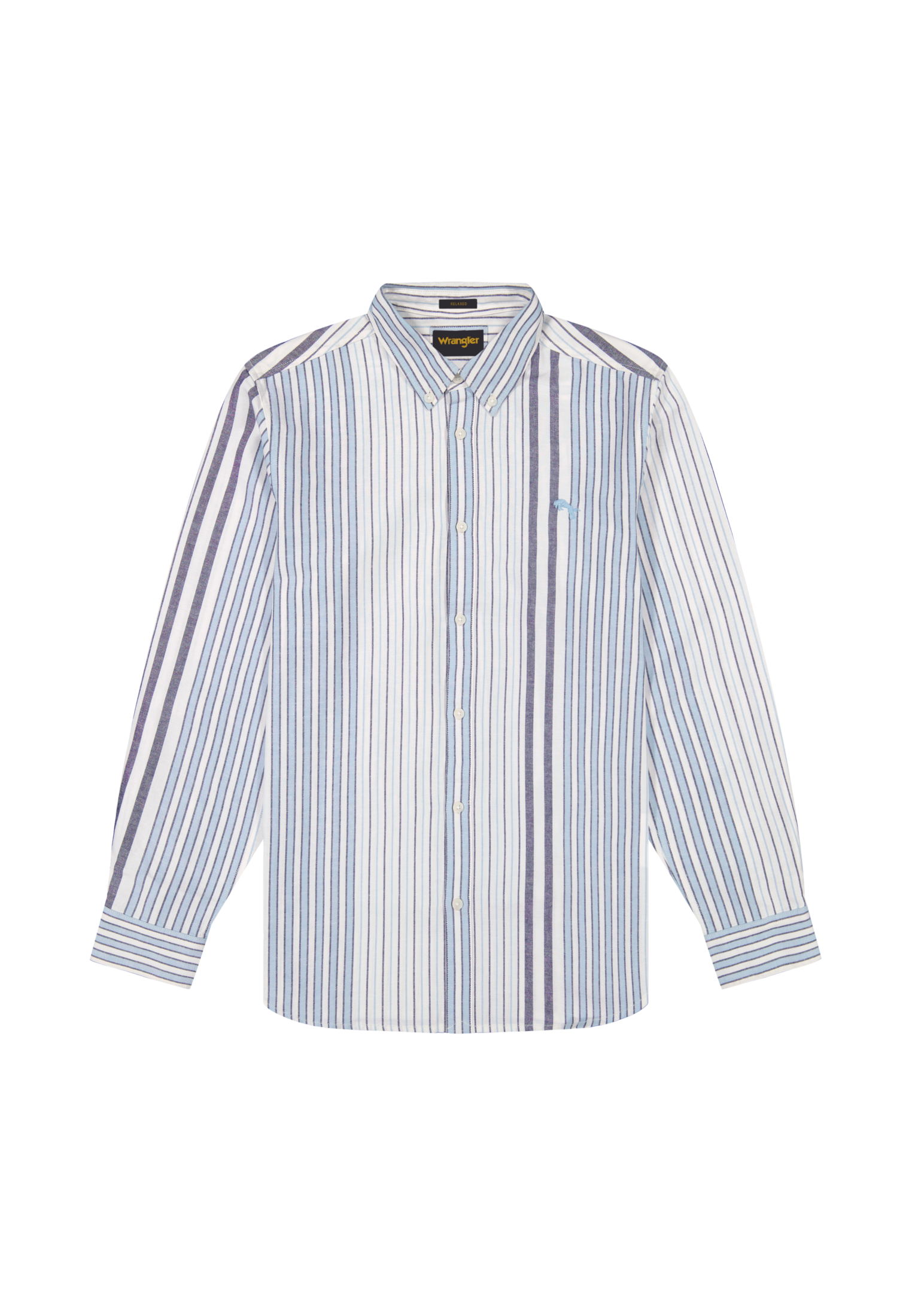 Chemise Oxford blanche et bleue Chemises Wrangler