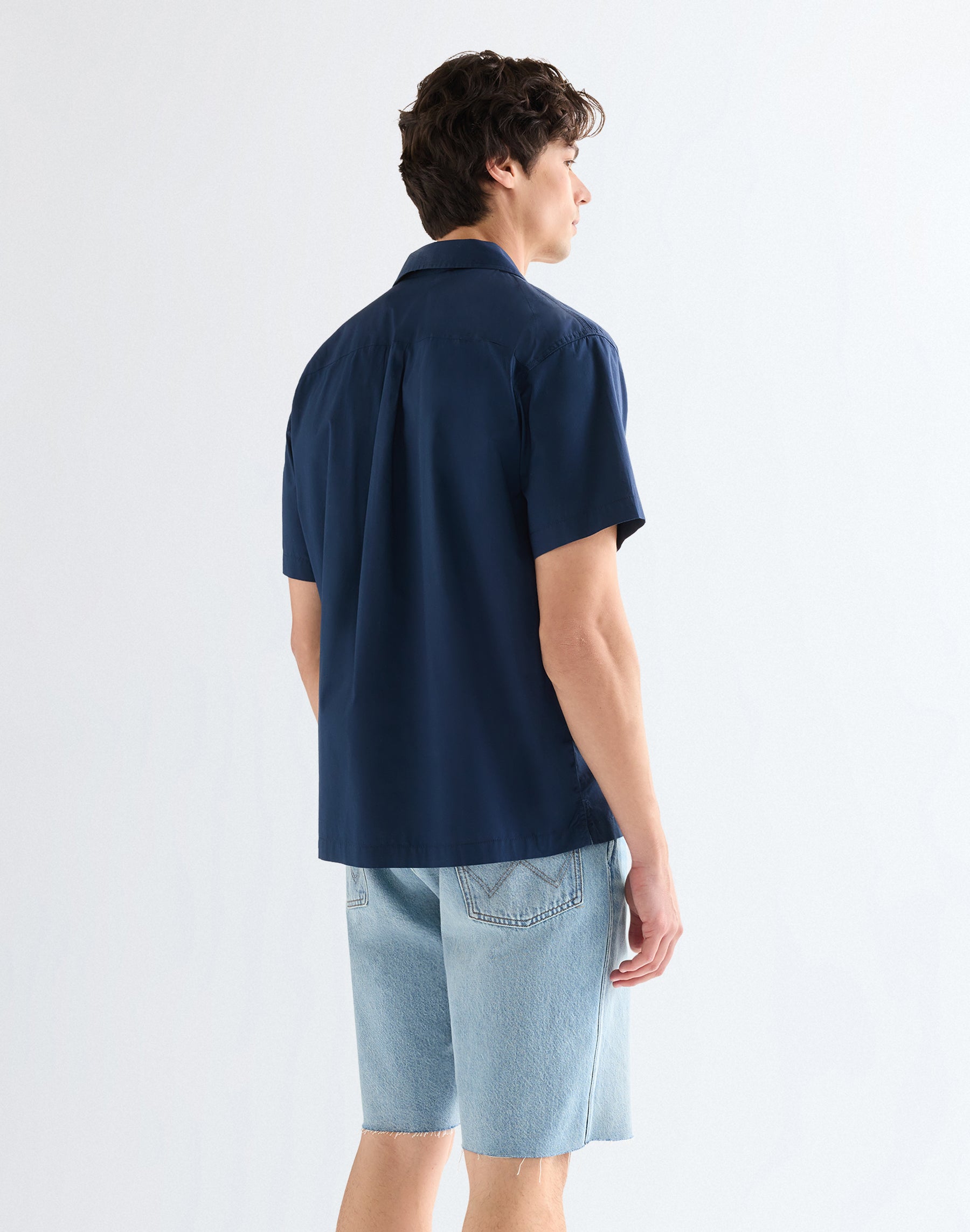 Chemise à manches courtes W Resort, bleu marine à fleurs Chemises Wrangler