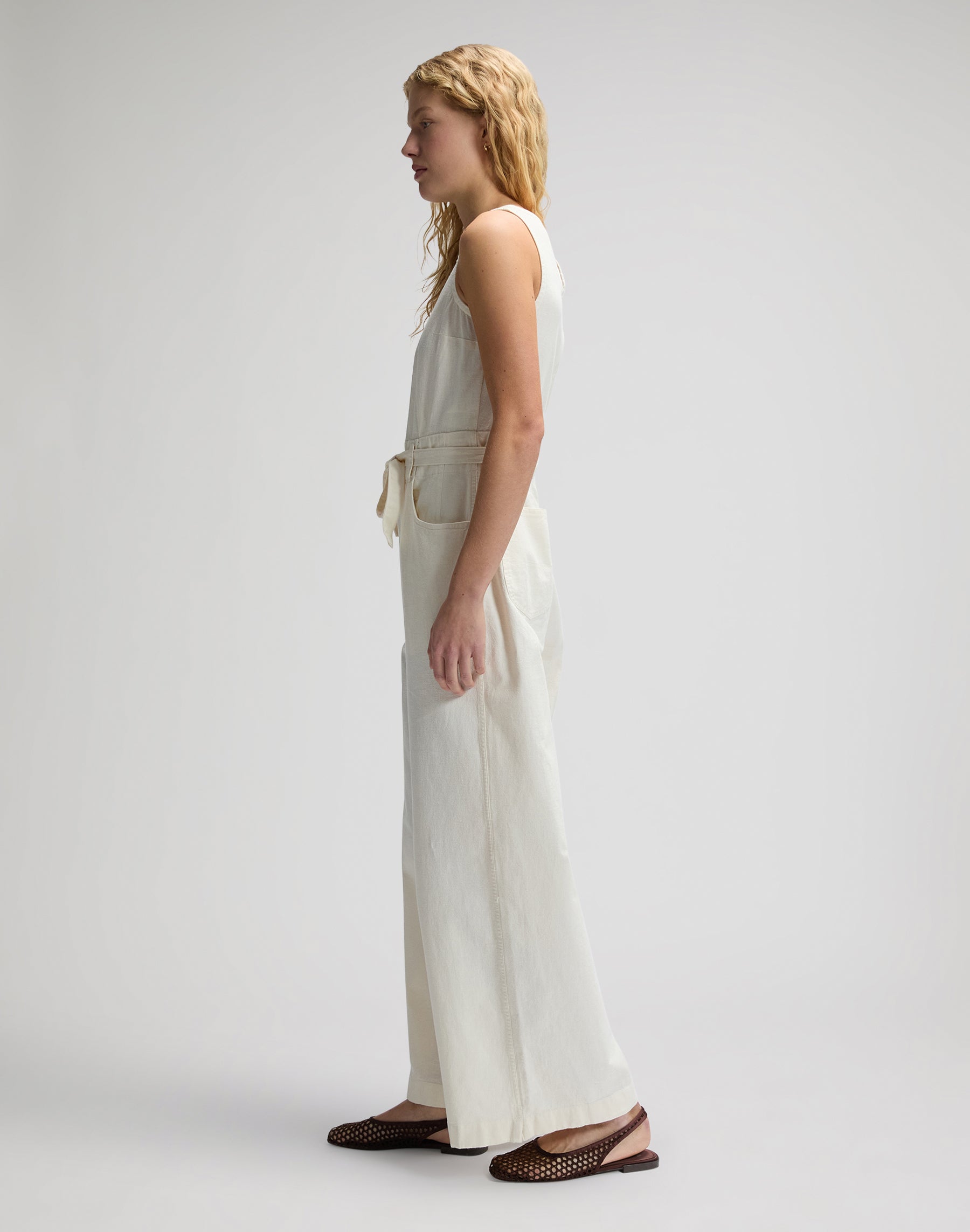 Combinaison à encolure bateau, couleur naturelle Combinaison Lee