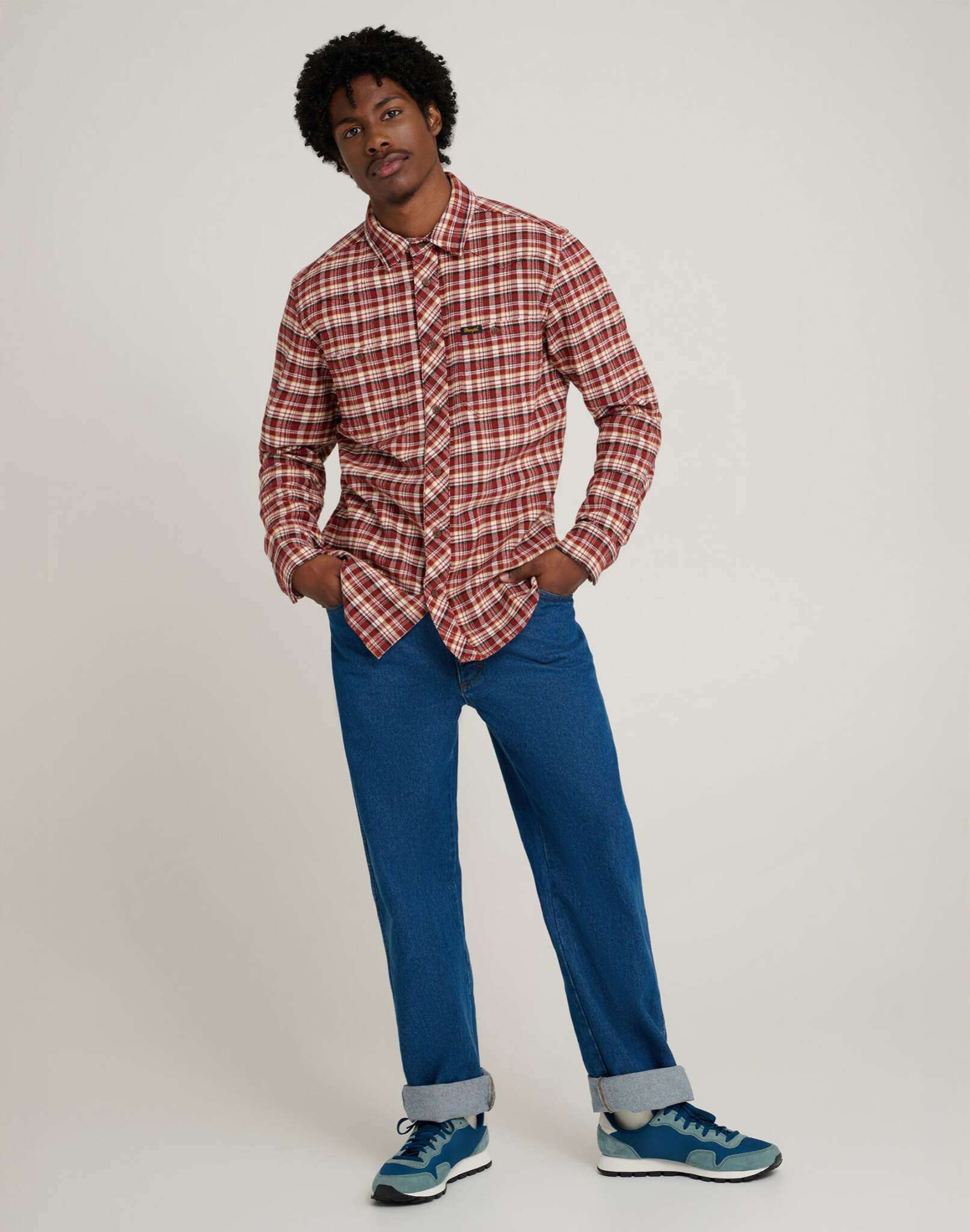 Will Shirt in Fired Brick Chemises Wrangler