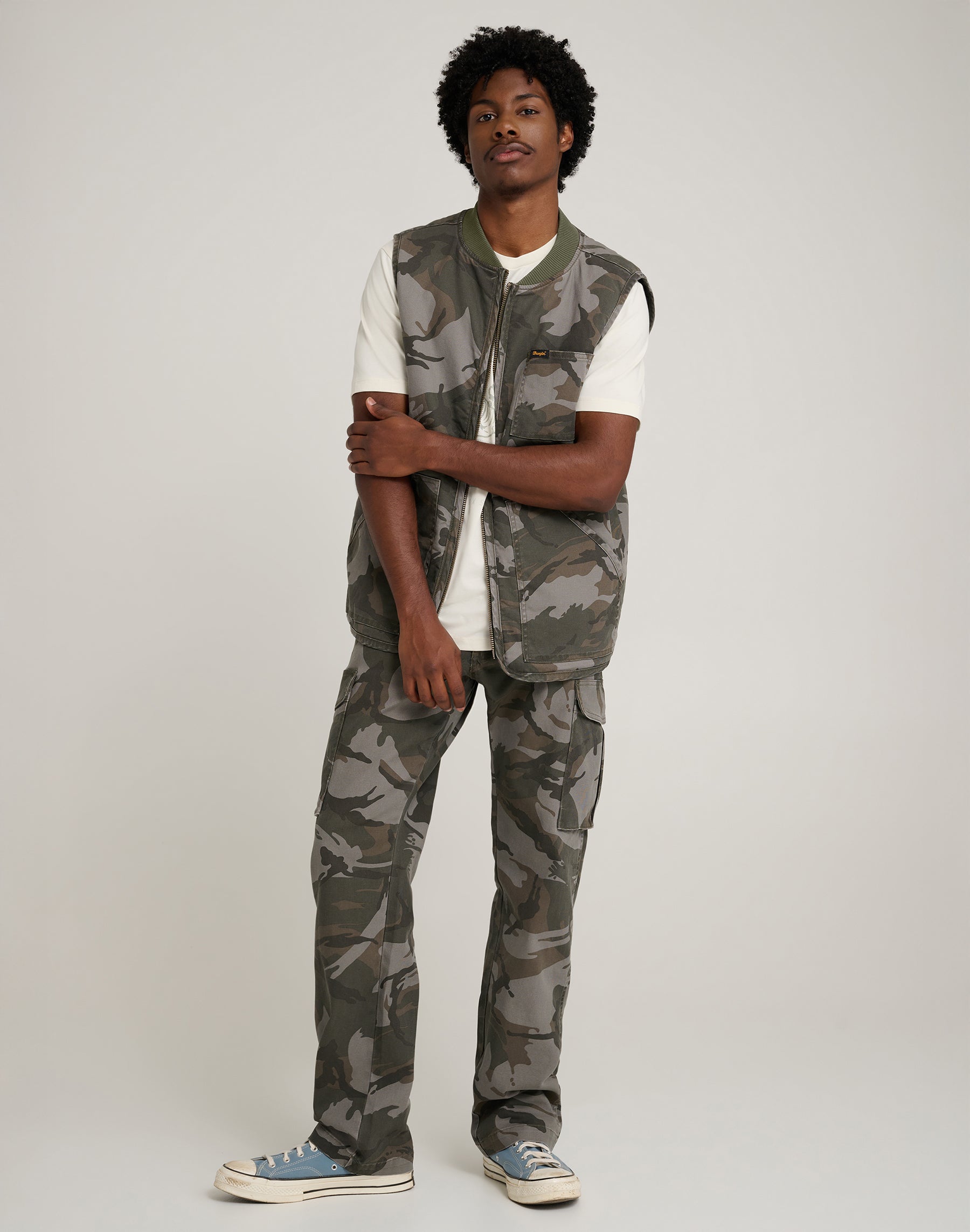 Mike Lucas Vest in Camo Vestes Wrangler