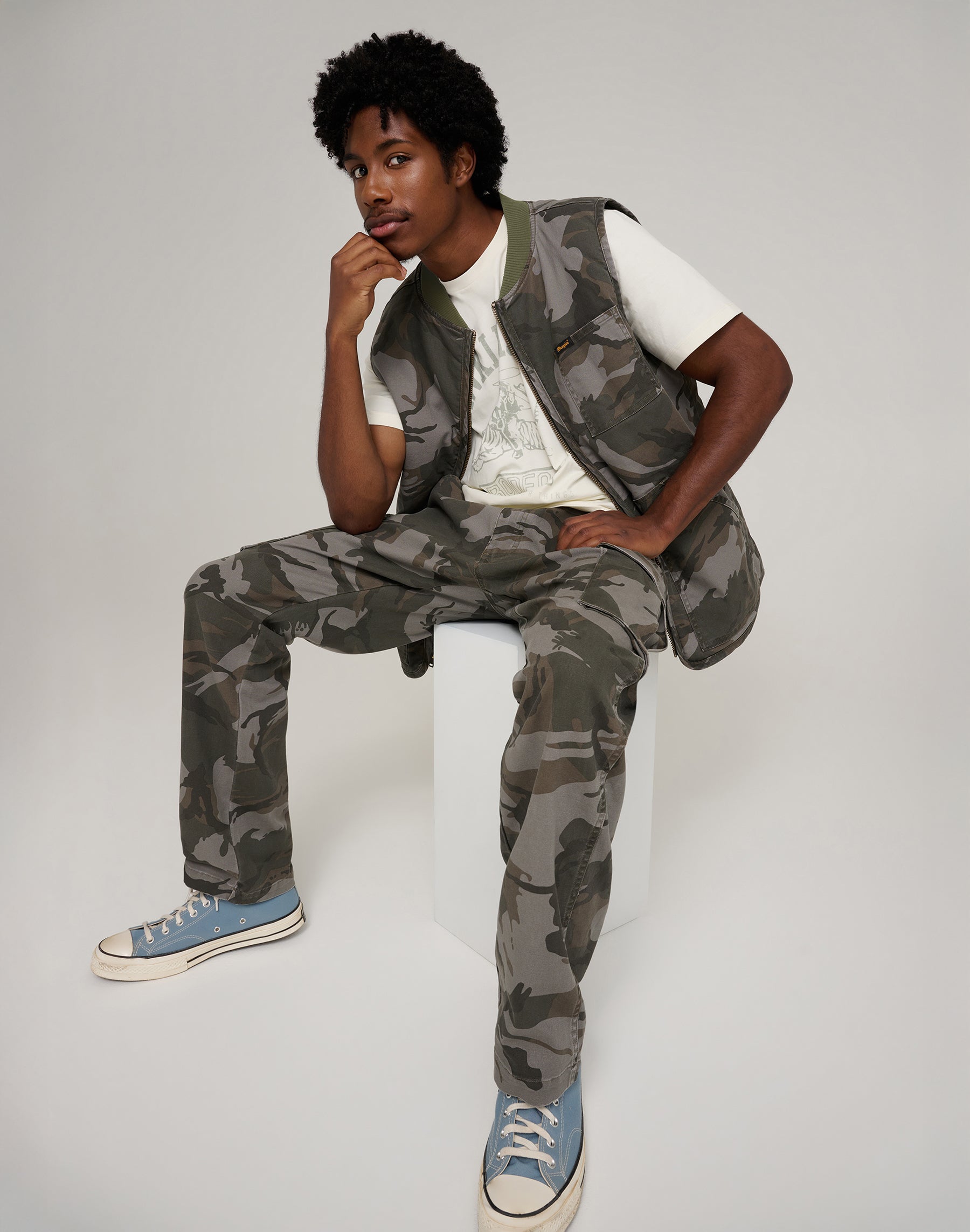 Mike Lucas Pant in Camo Pantalon Wrangler